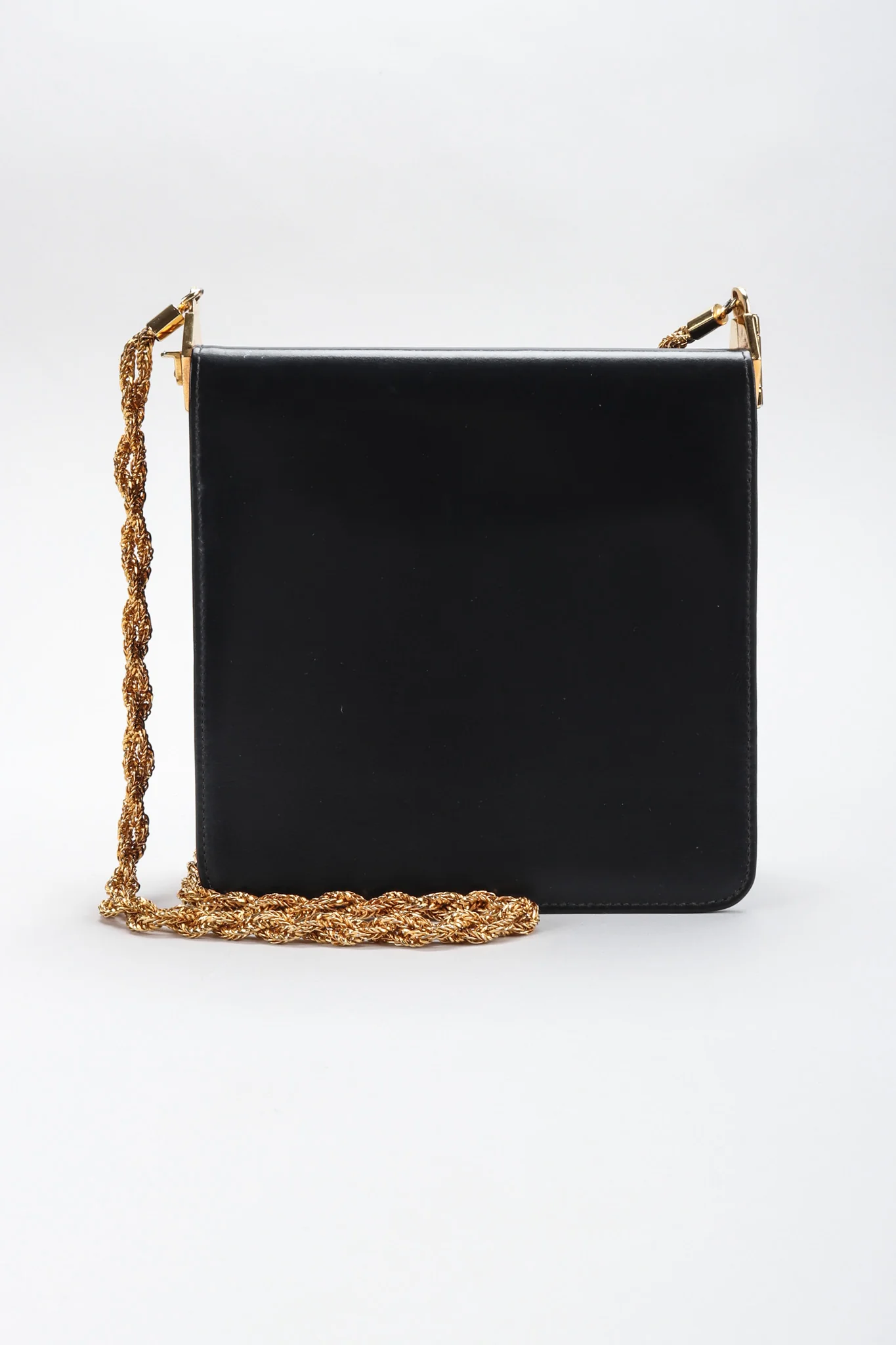 Leather Hinged Box Bag - Image 3