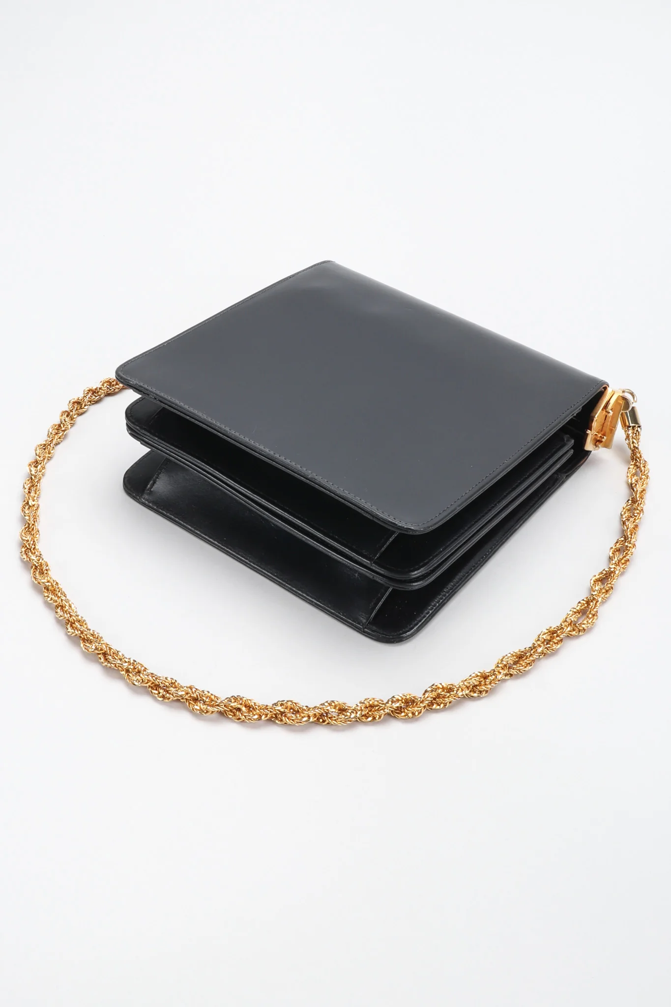 Leather Hinged Box Bag - Image 5