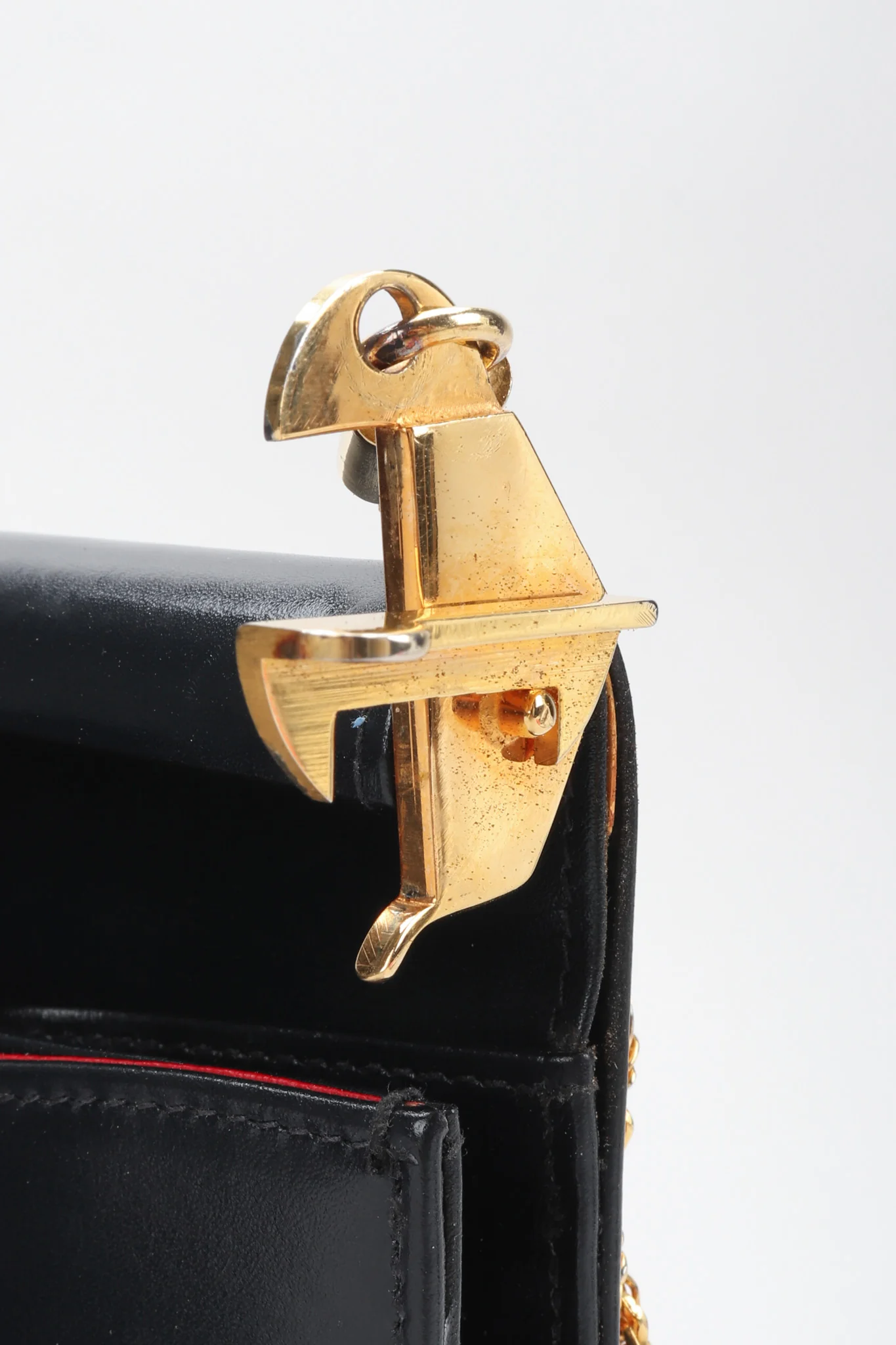 Leather Hinged Box Bag - Image 7