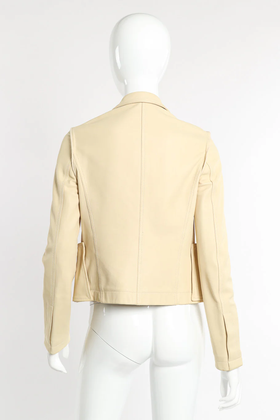 Leather Hook & Eye Jacket - Image 4