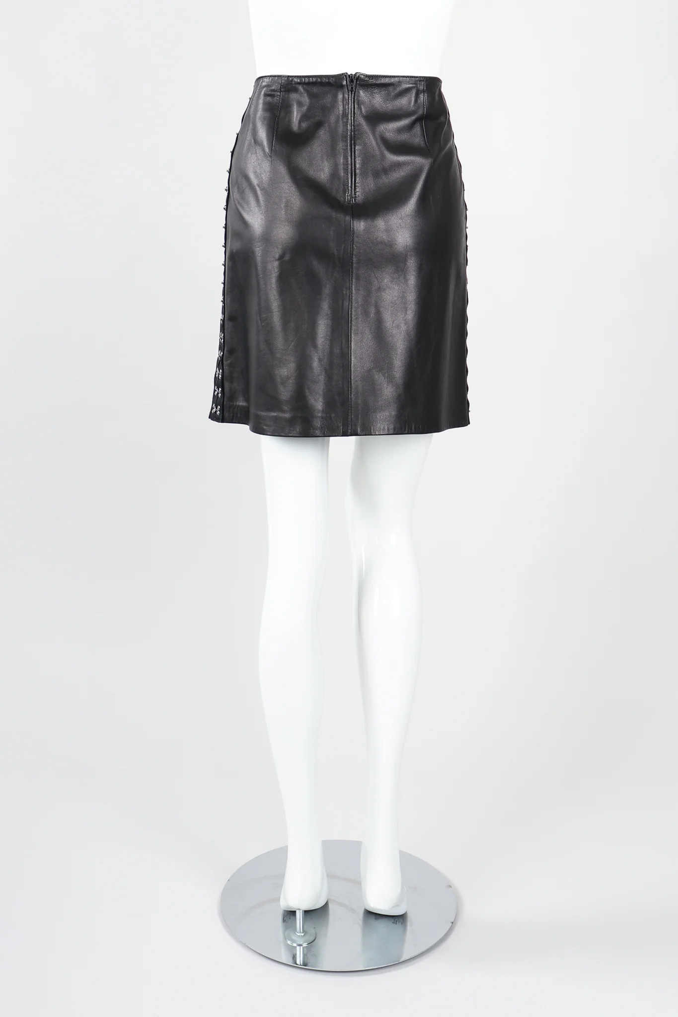 Leather Hooked Top & Skirt Set - Image 10