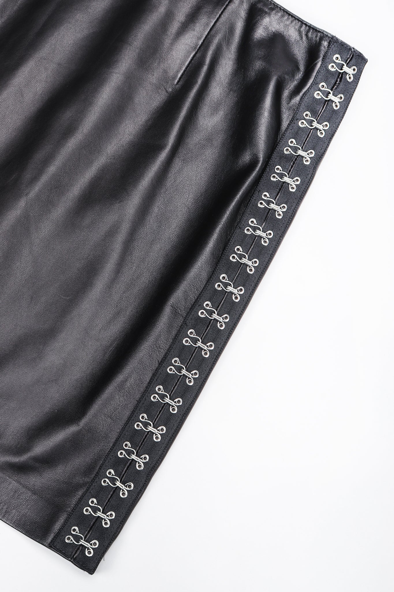 Leather Hooked Top & Skirt Set - Image 13