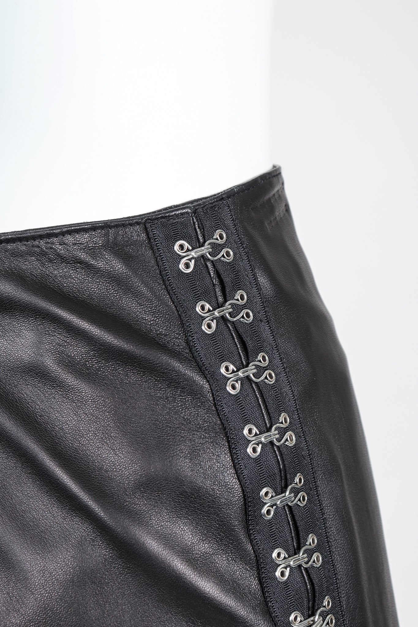 Leather Hooked Top & Skirt Set - Image 6