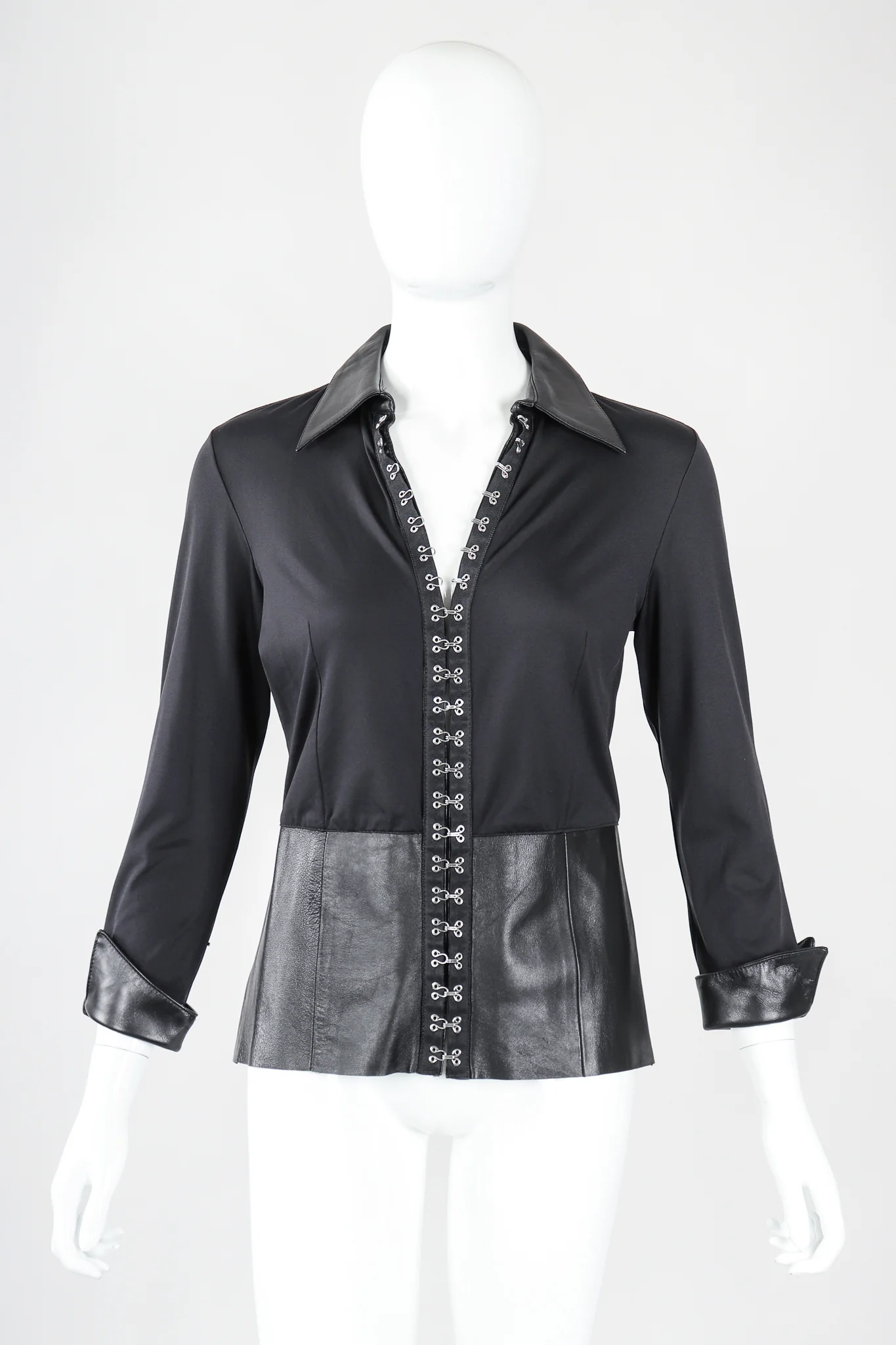 Leather Hooked Top & Skirt Set - Image 7