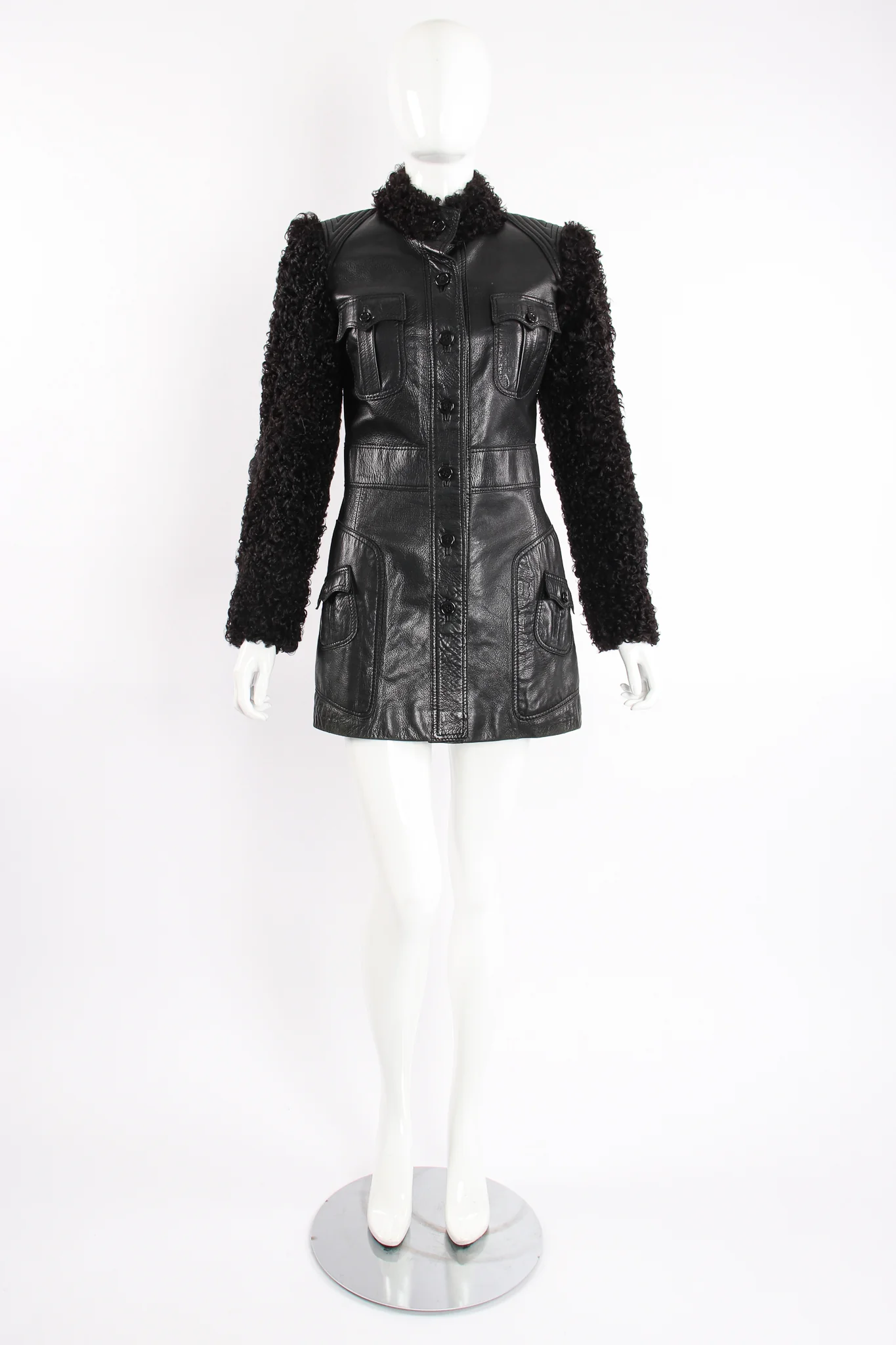 Leather & Lamb Safari Jacket - Image 6