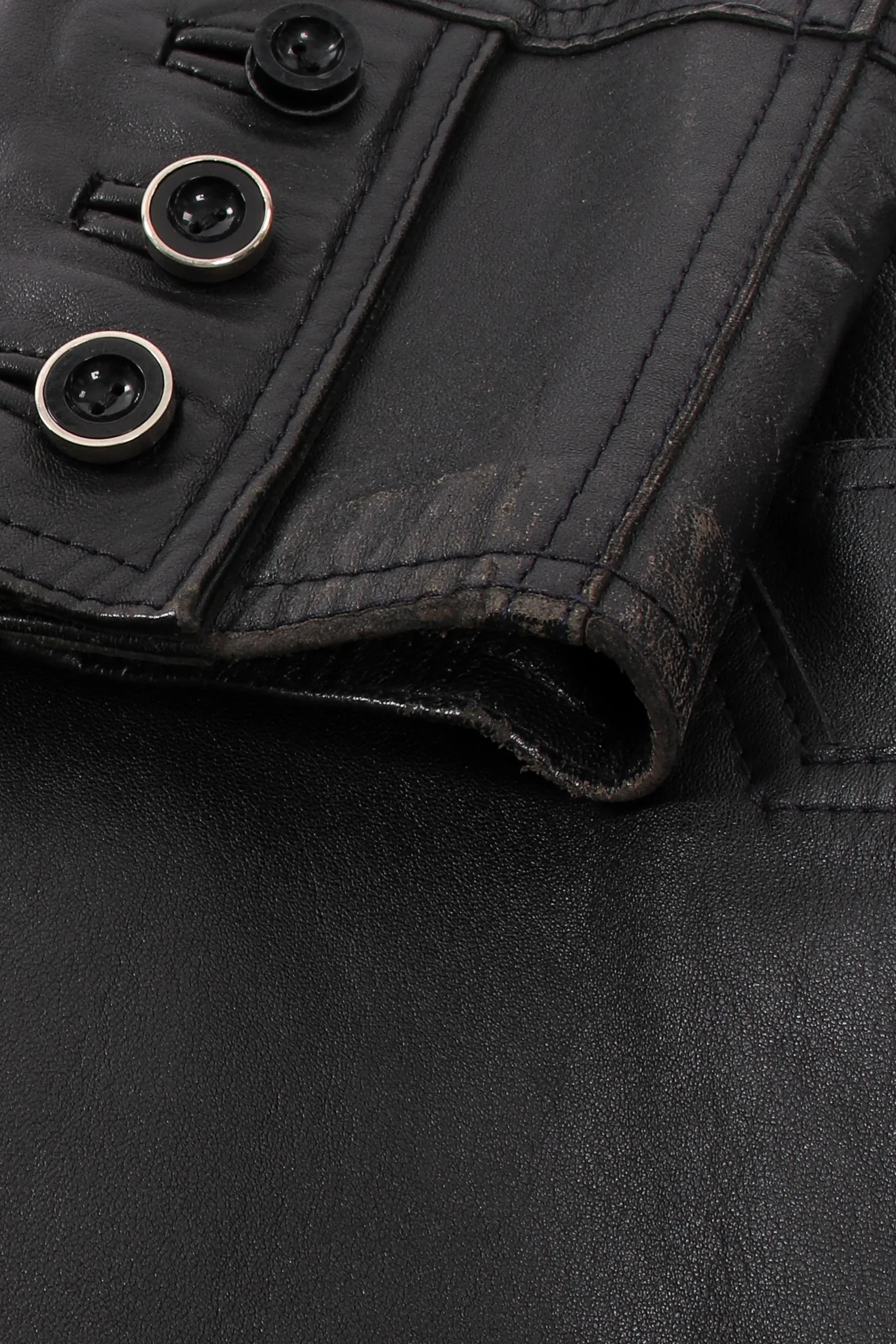 Leather & Lamb Trench Coat - Image 16