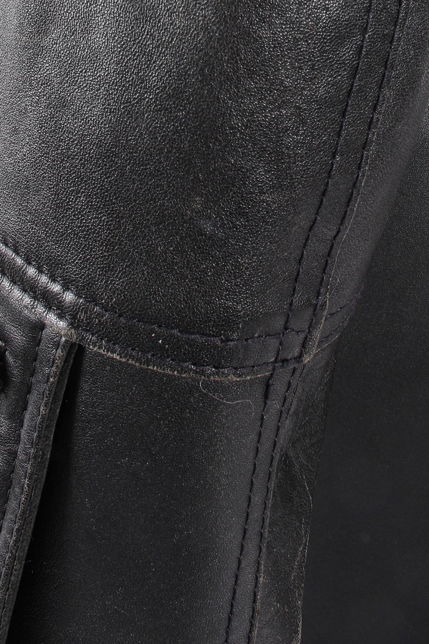Leather & Lamb Trench Coat - Image 17
