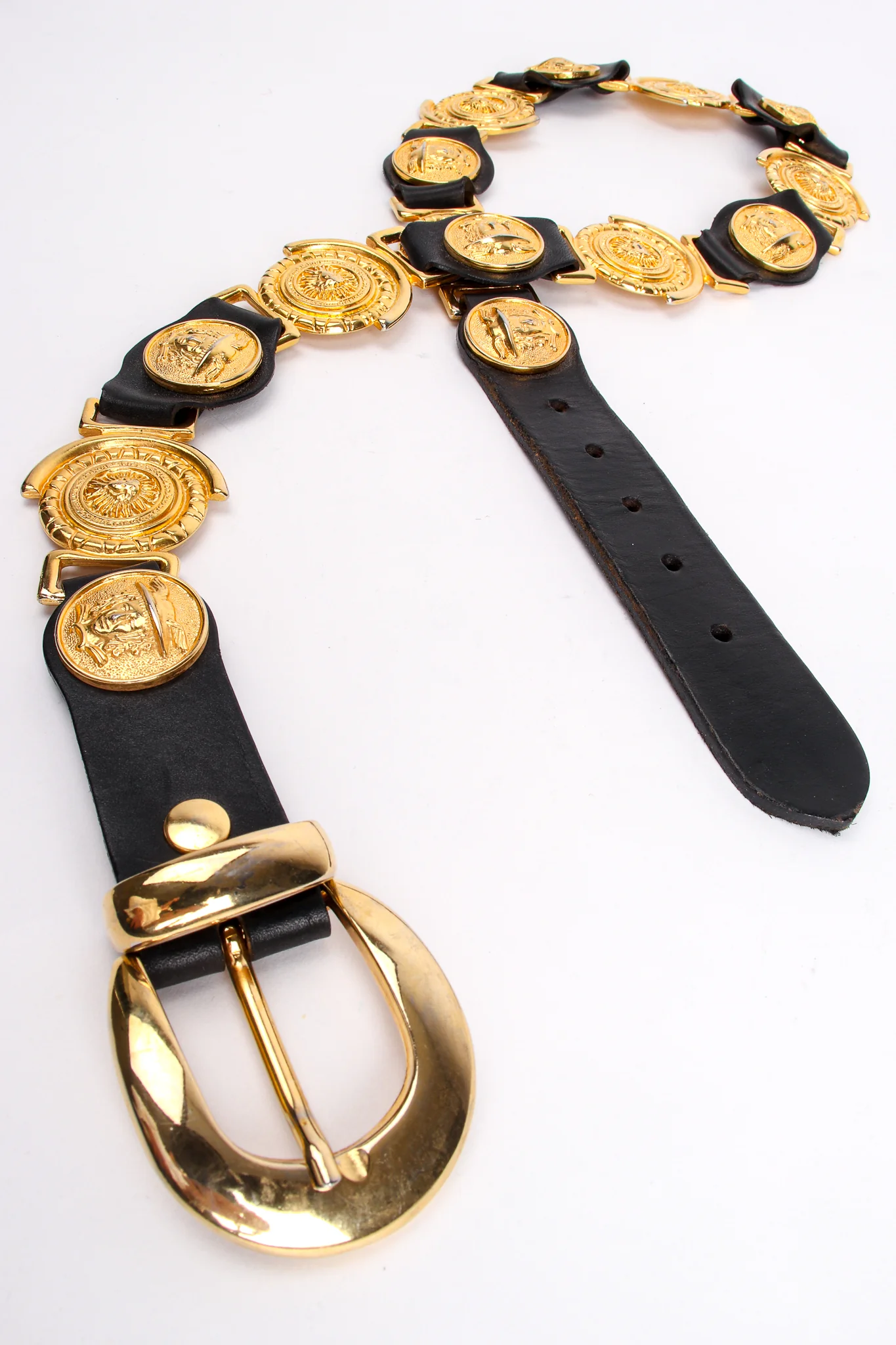 Leather Linked Medusa Belt - Image 6