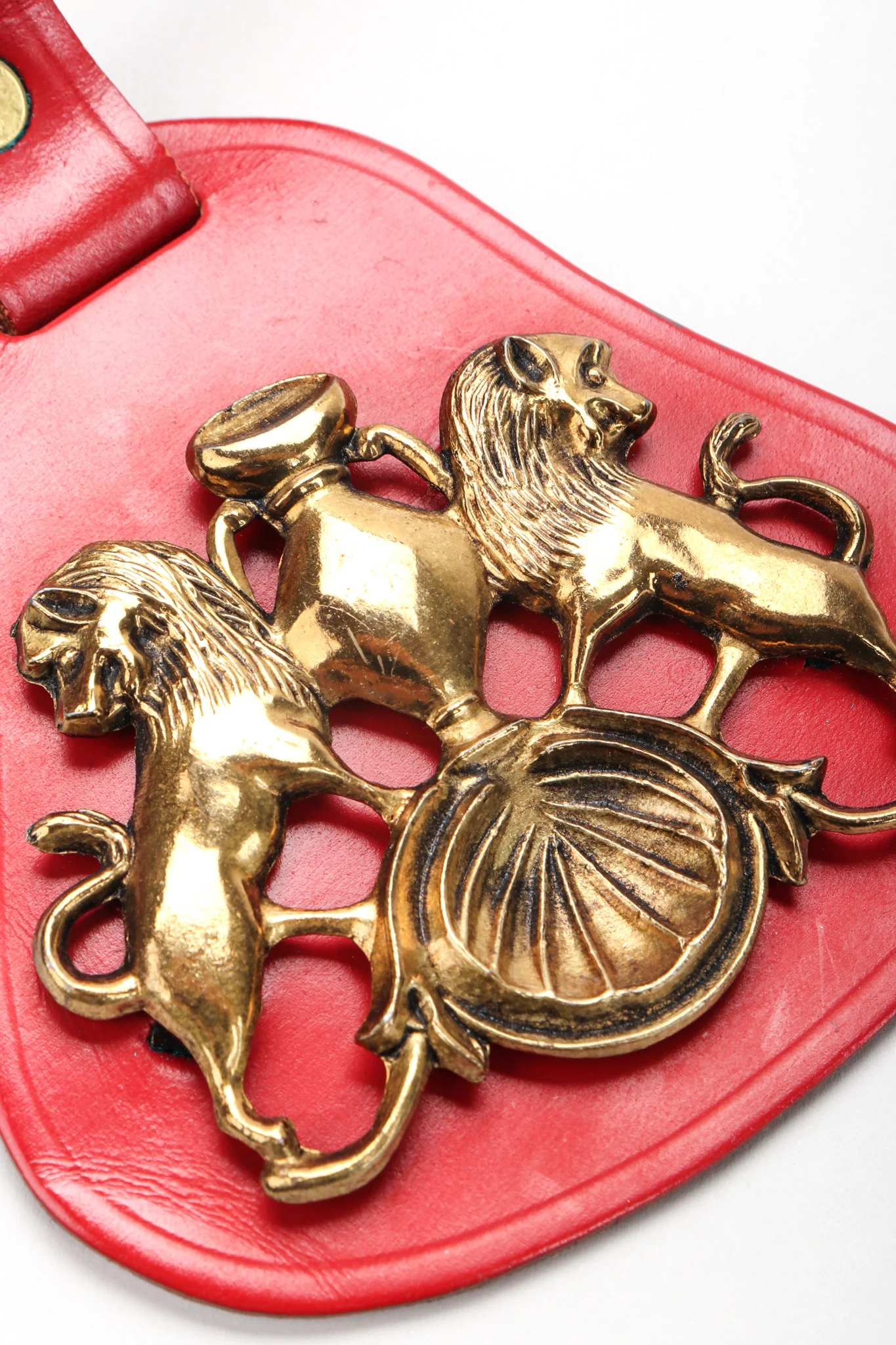 Leather Lion Fob Belt - Image 4