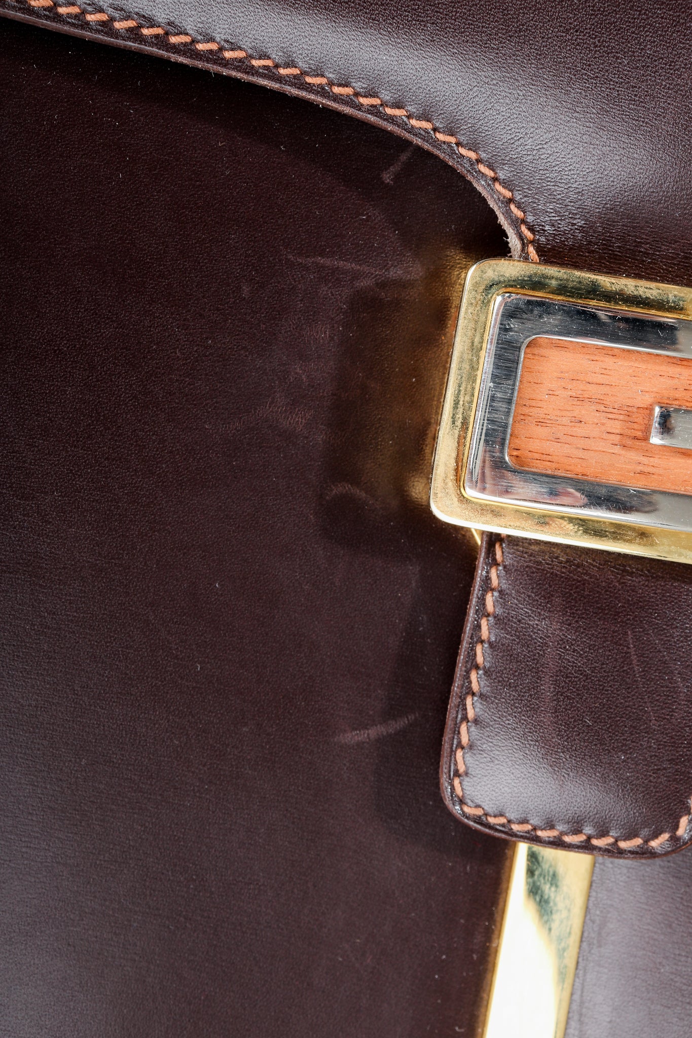 Leather Logo Clasp Satchel - Image 16