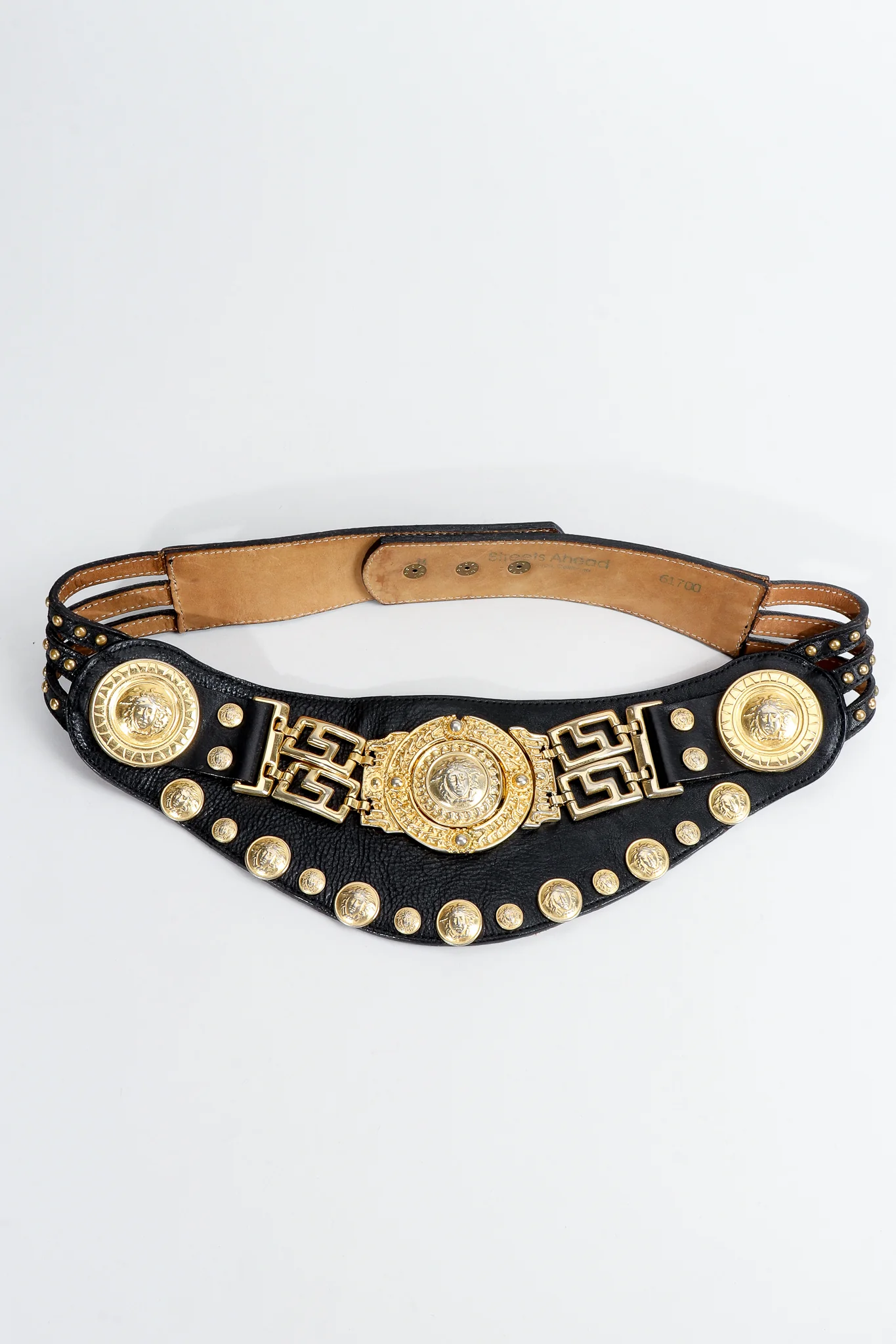Leather Medusa Contour Belt - Image 3