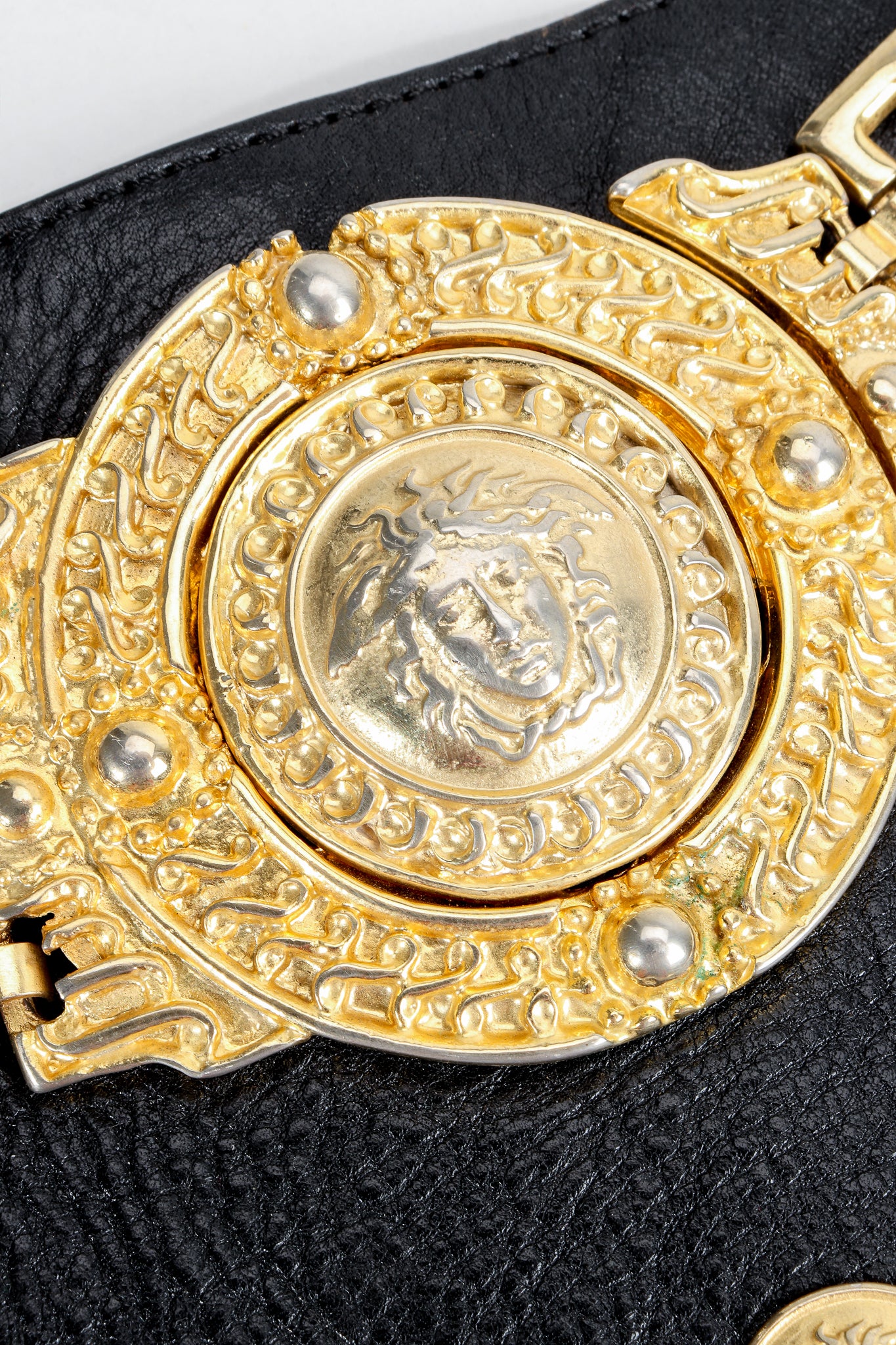 Leather Medusa Contour Belt - Image 4