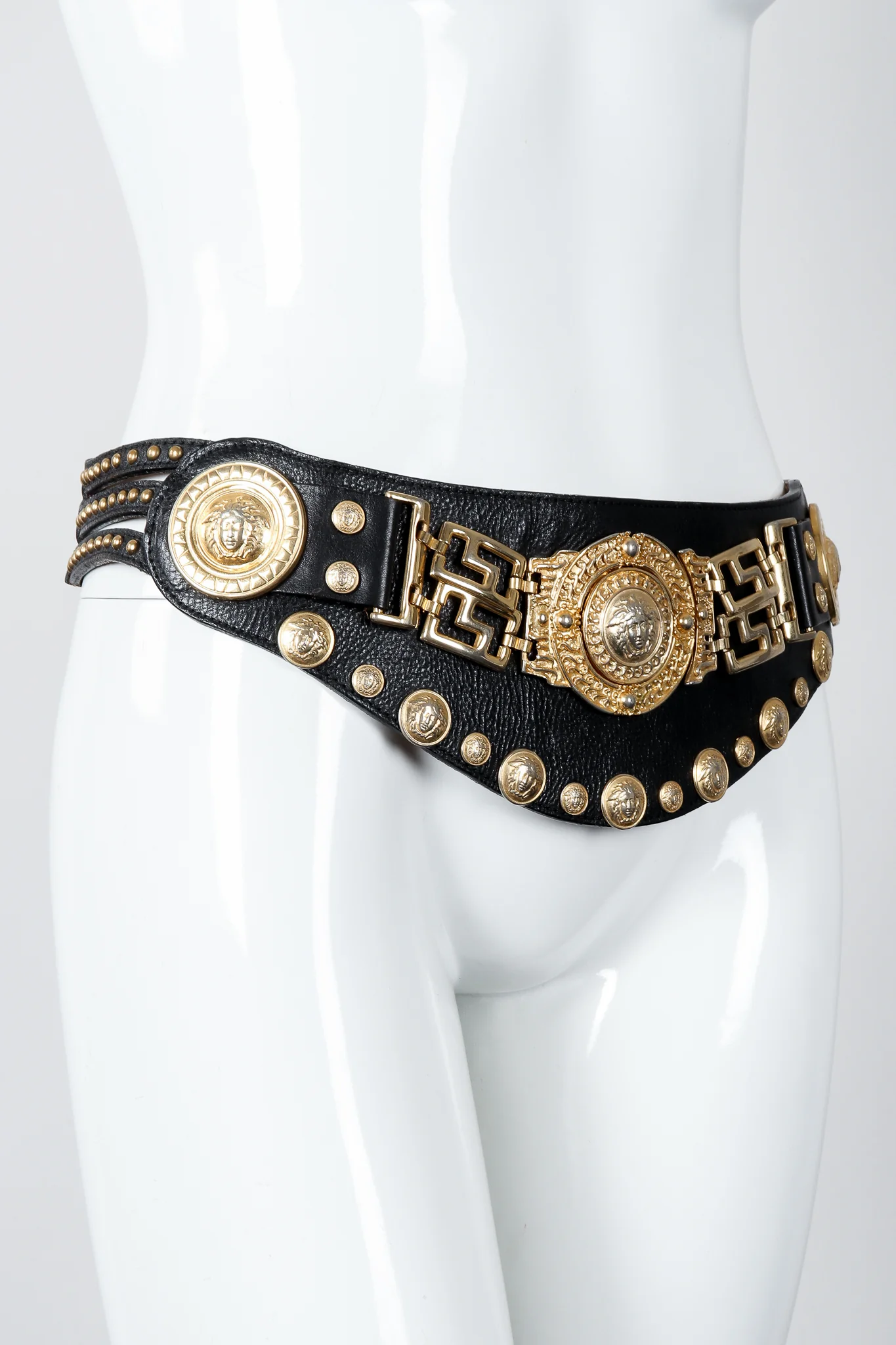 Leather Medusa Contour Belt - Image 6