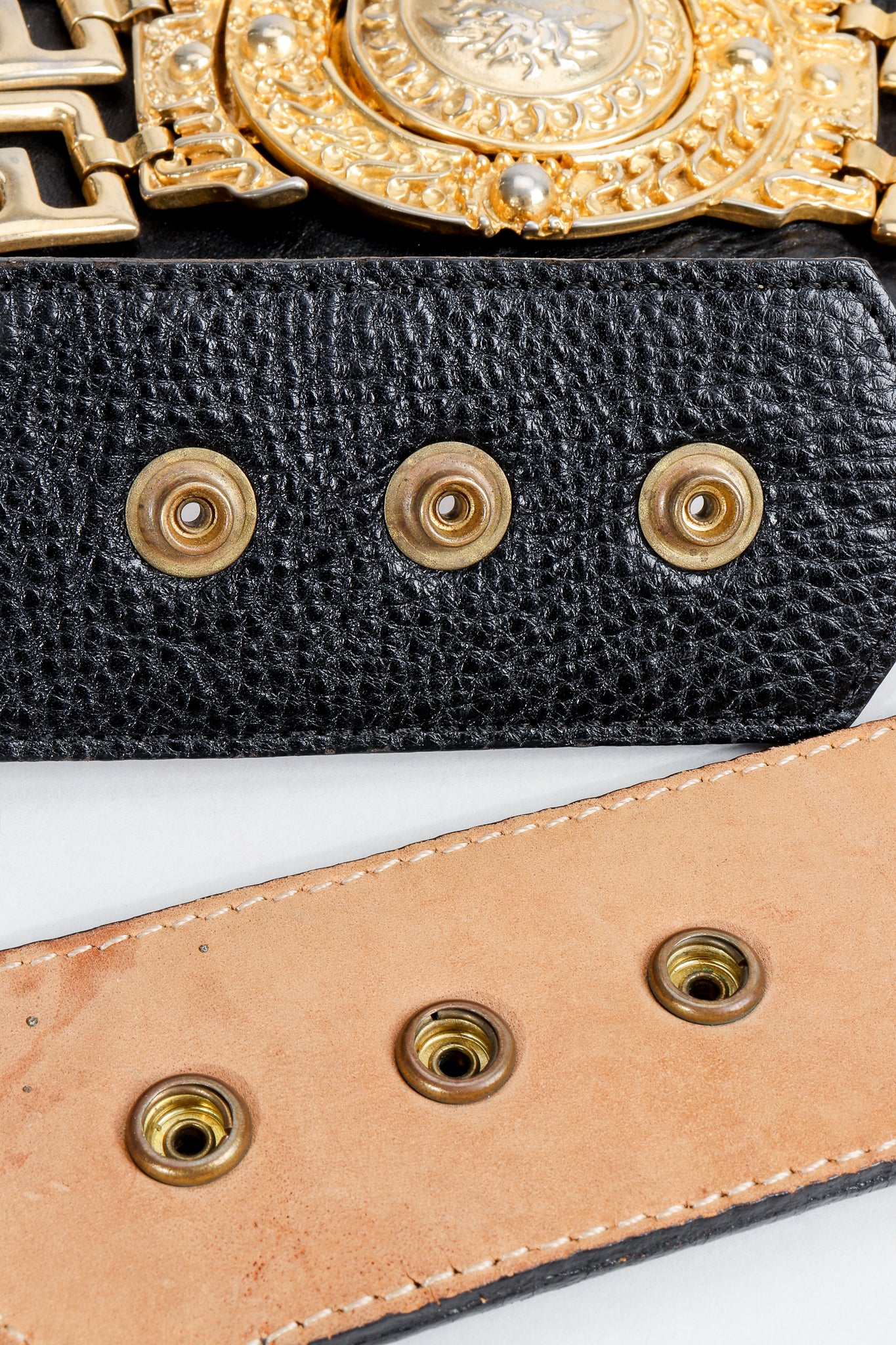 Leather Medusa Contour Belt - Image 9