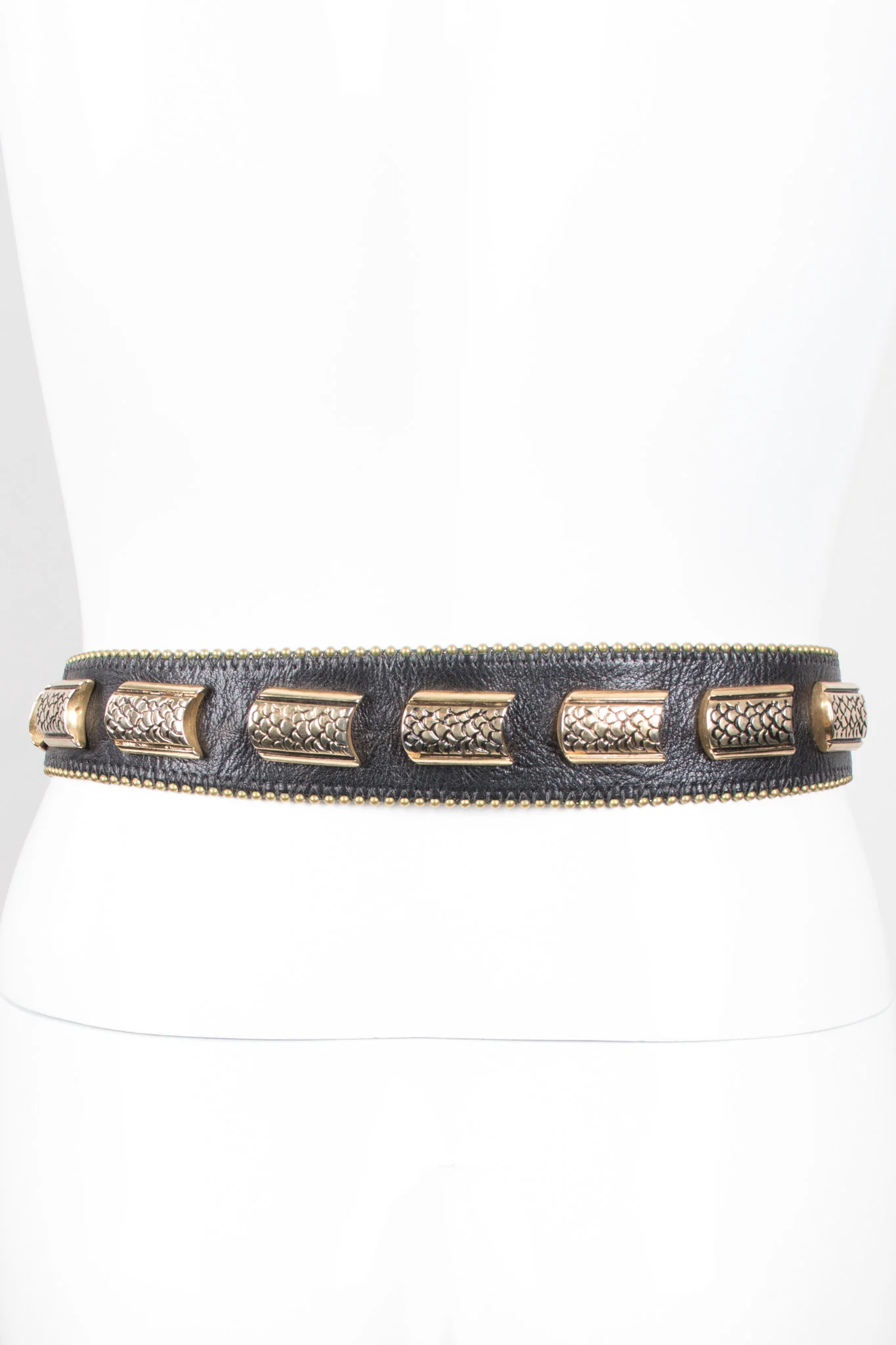 Leather Metal Snake Belt - Image 13