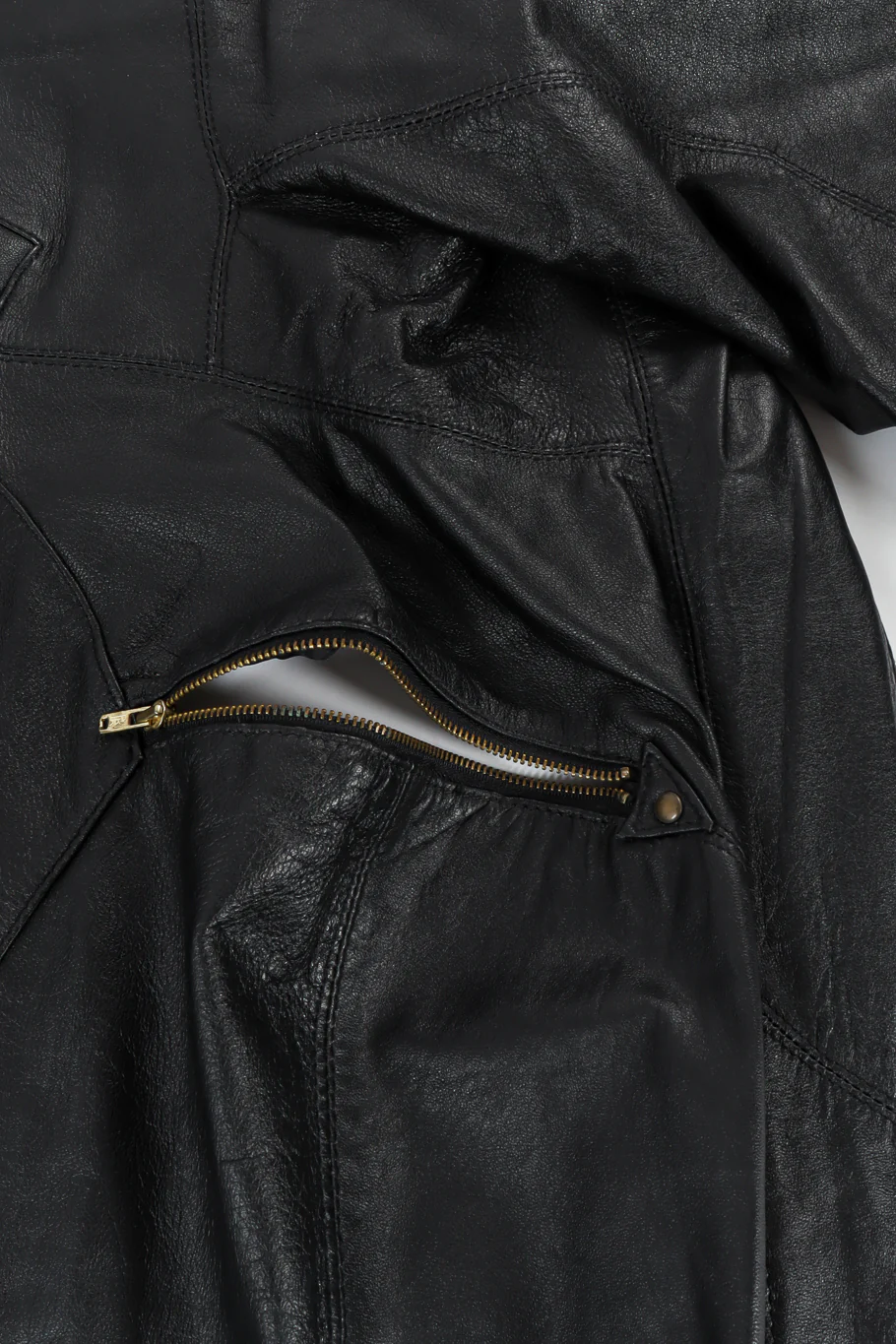 Leather Moto Pencil Dress - Image 10