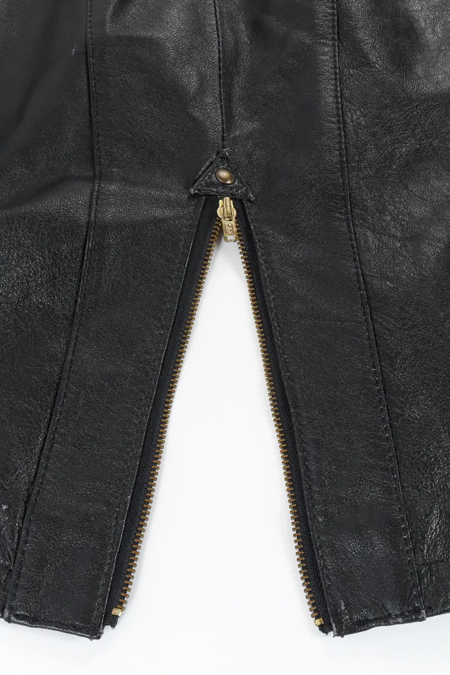 Leather Moto Pencil Dress - Image 11