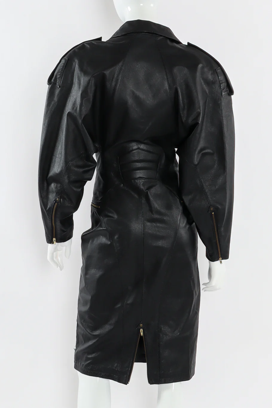 Leather Moto Pencil Dress - Image 7
