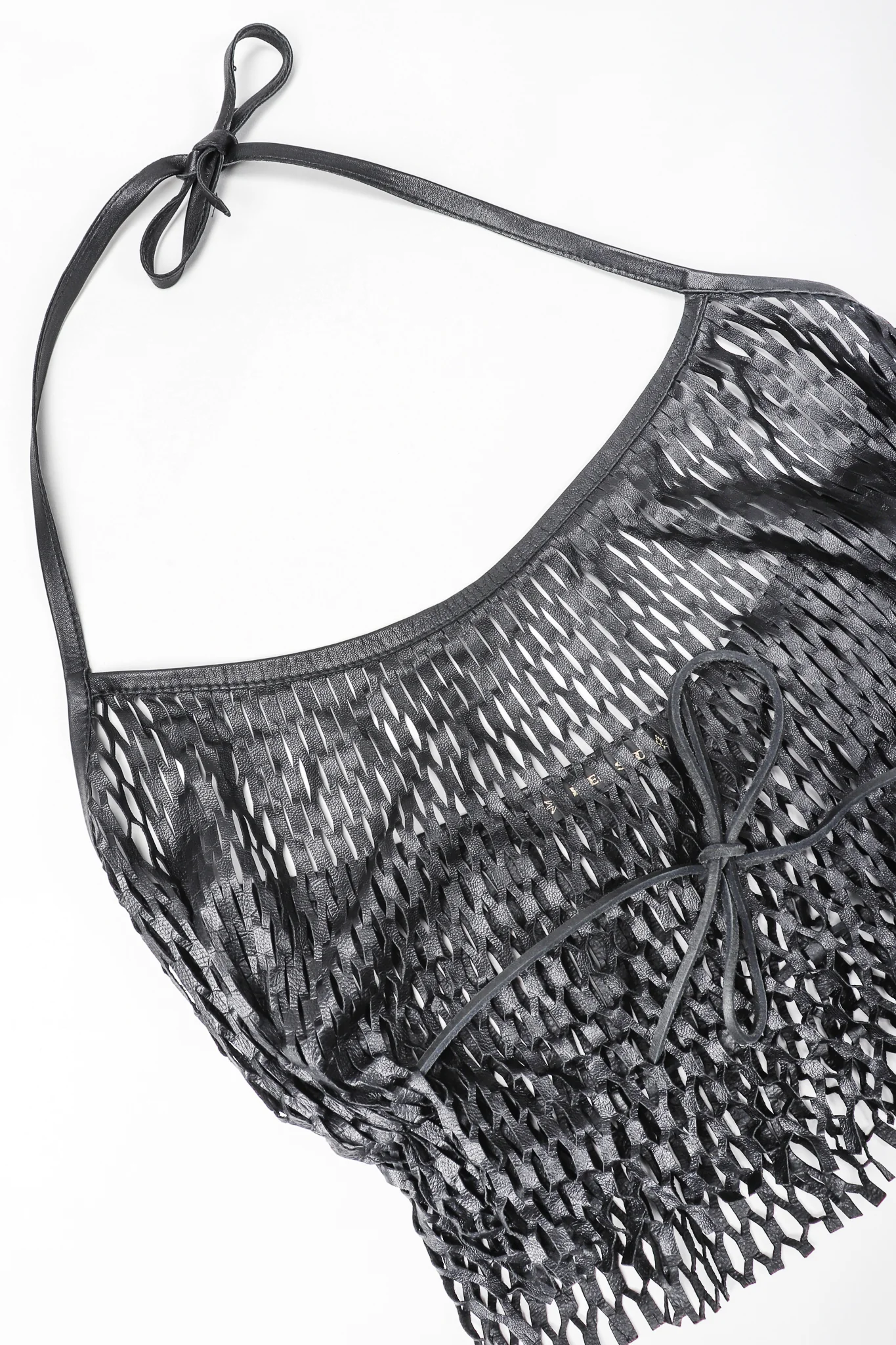 Leather Net Halter Top - Image 5