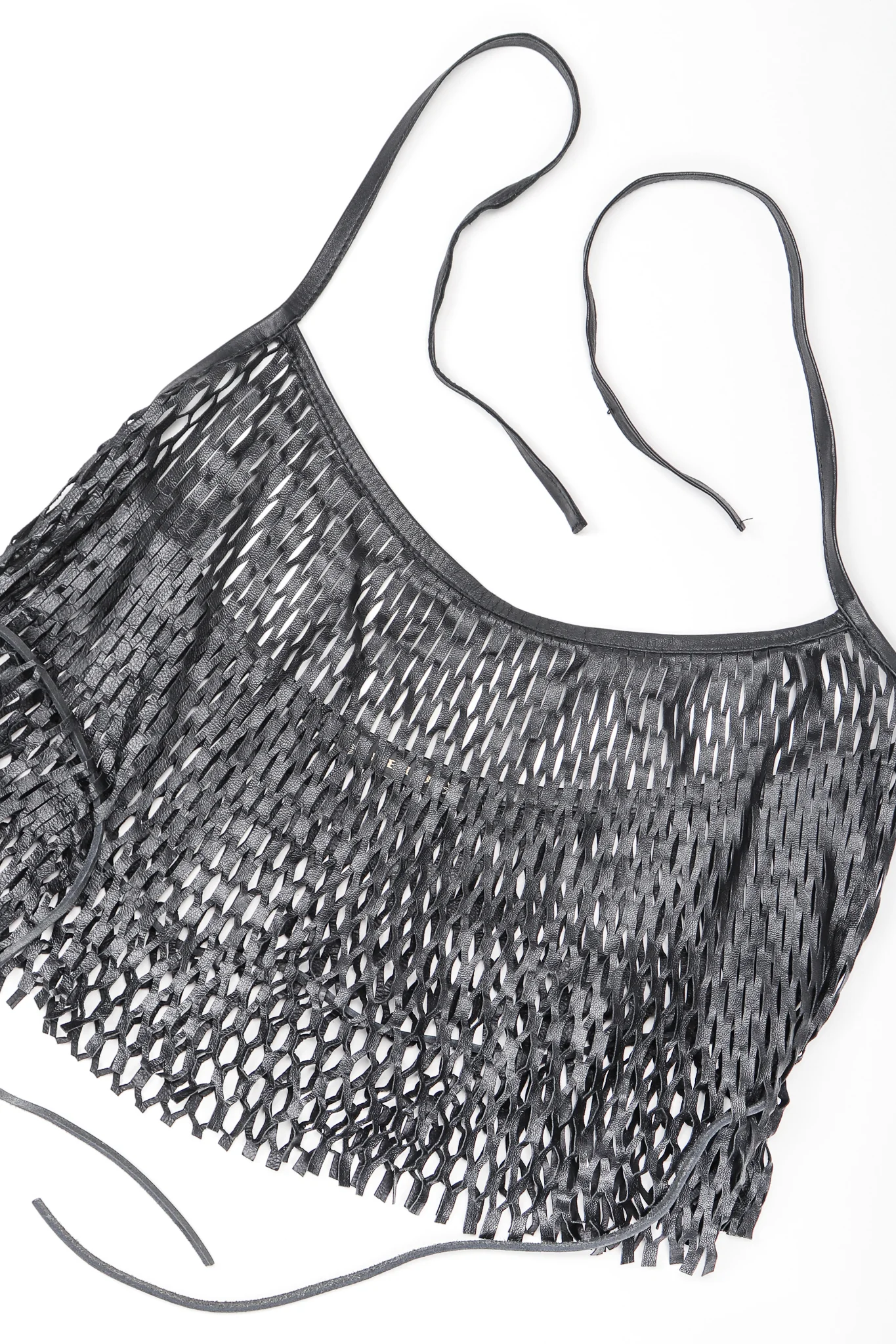 Leather Net Halter Top - Image 6