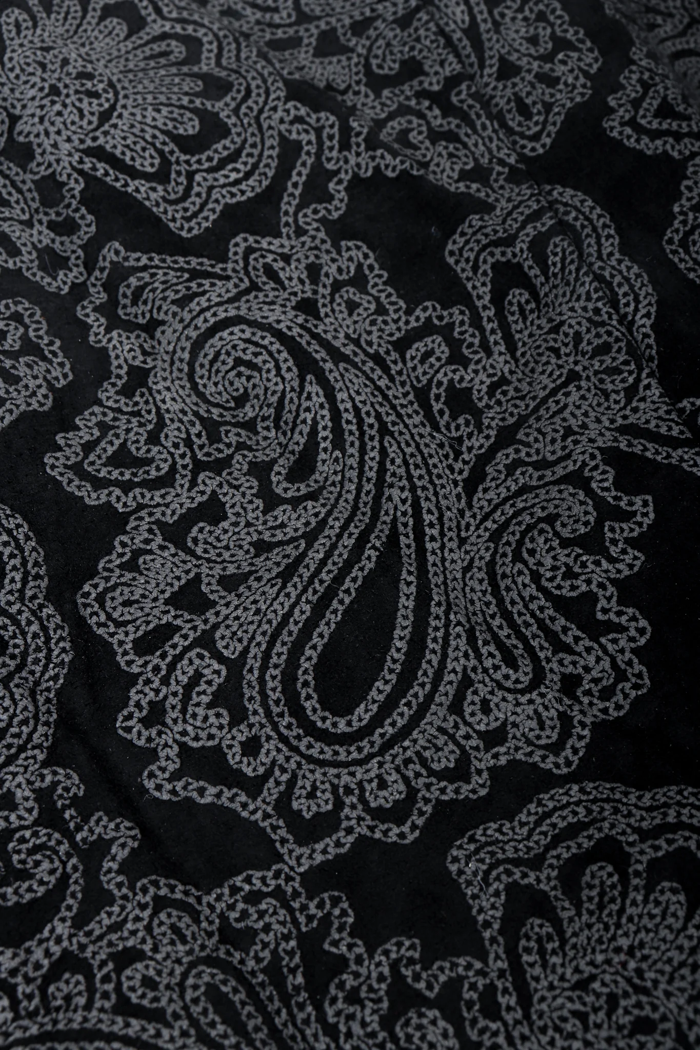 Leather Paisley Tuxedo Dress - Image 8