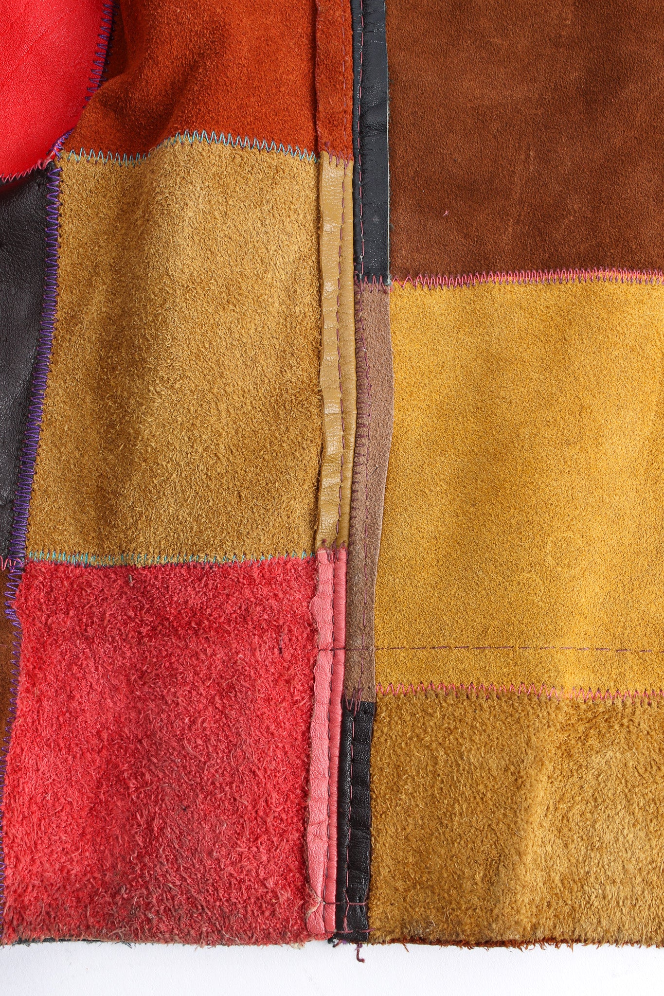 Leather Patchwork Jacket - Image 10