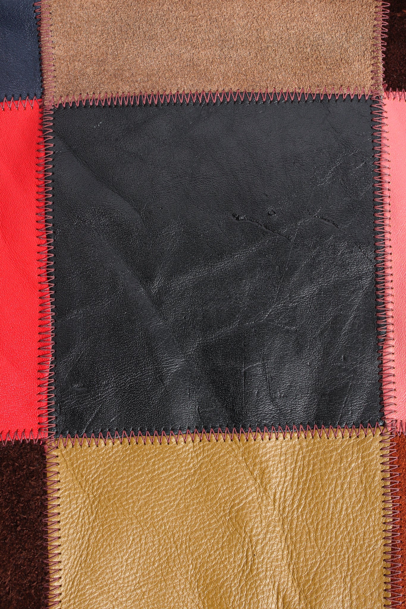 Leather Patchwork Jacket - Image 12