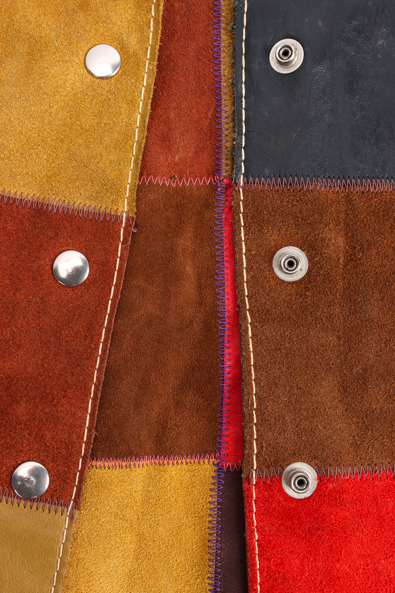 Leather Patchwork Jacket - Image 8