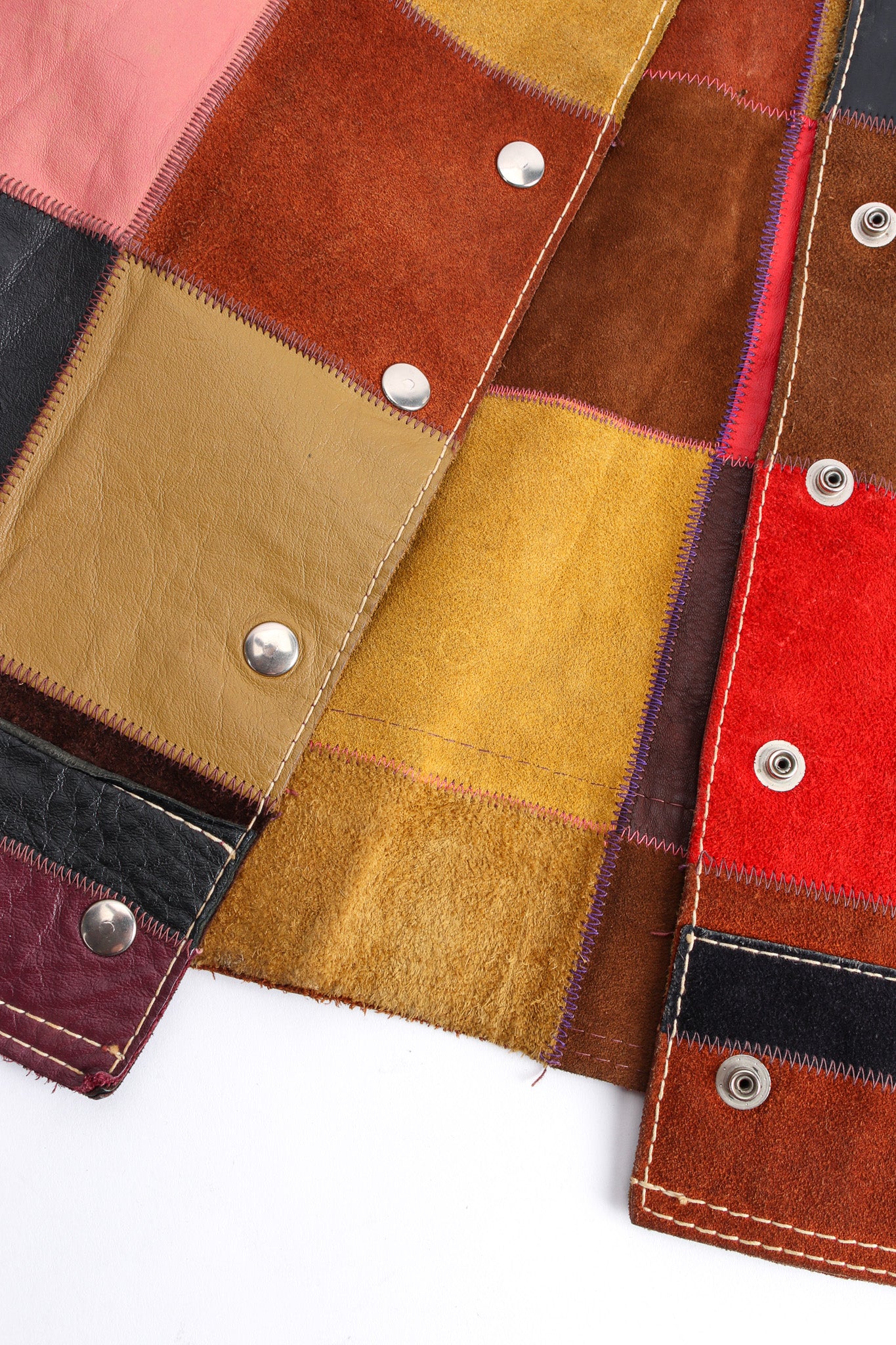 Leather Patchwork Jacket - Image 9