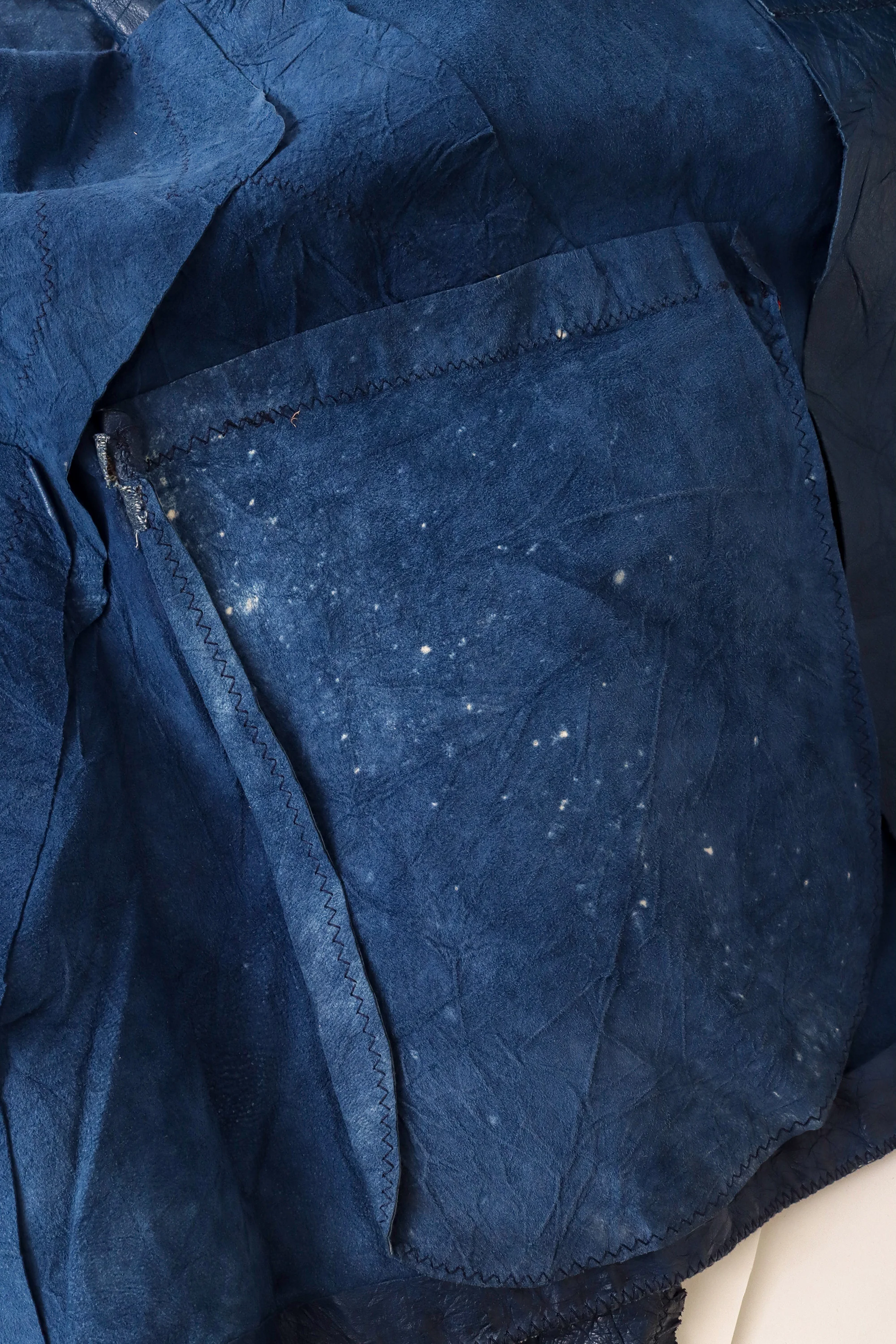 Leather Patchwork Star Blazer - Image 8