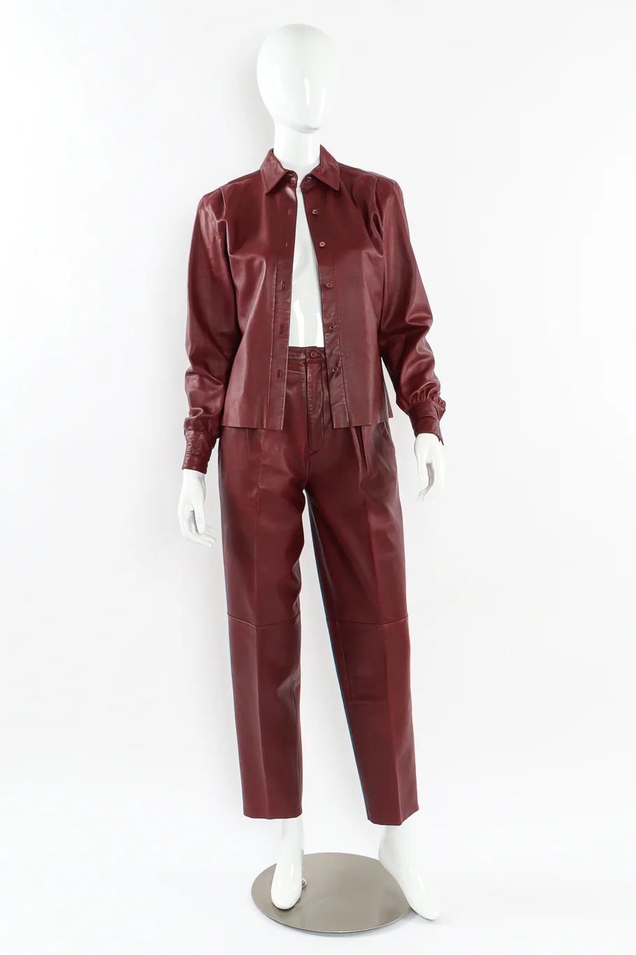 Leather Shirt & Pant Set - Image 3