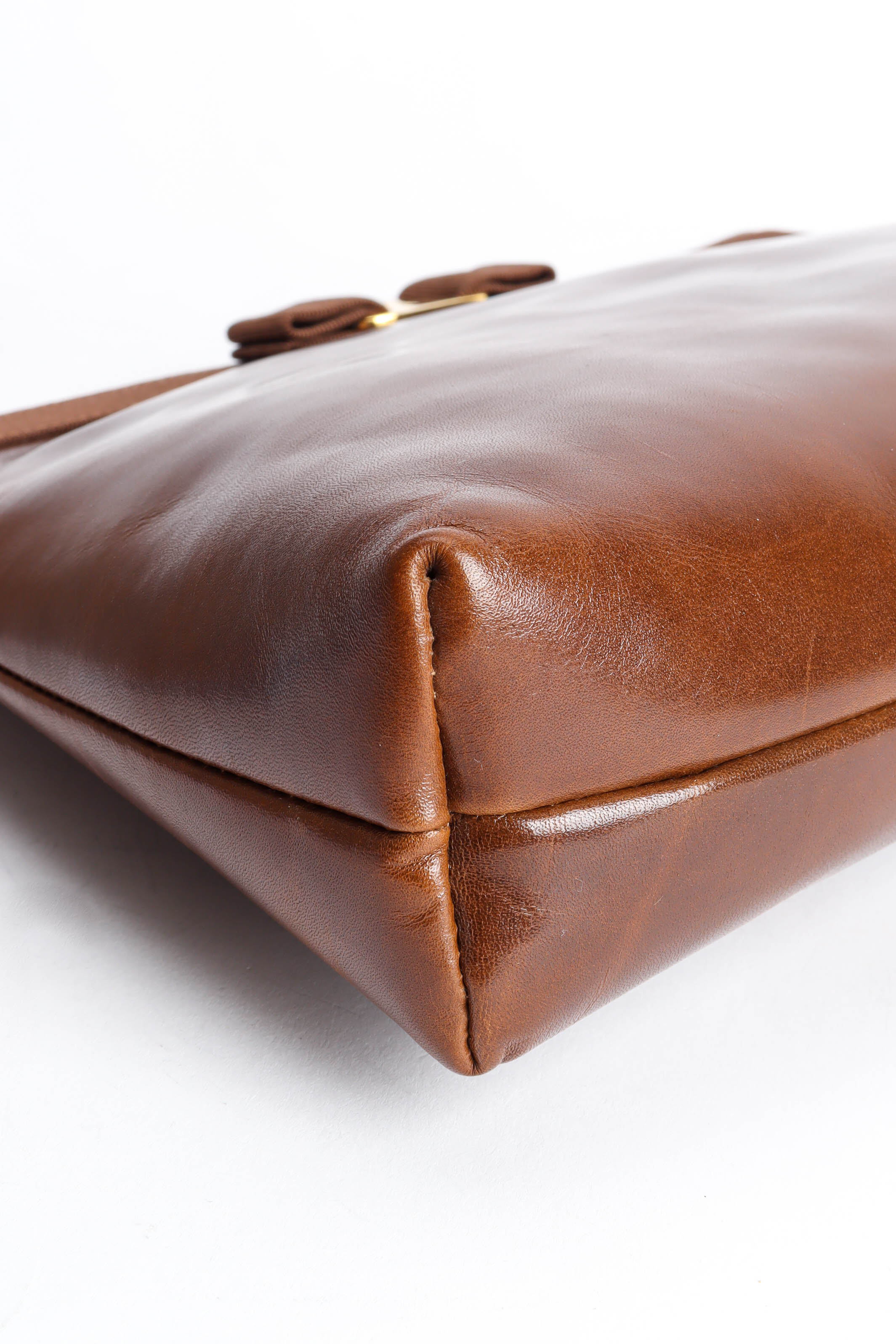 Leather Vagabond Pouch Bag - Image 11