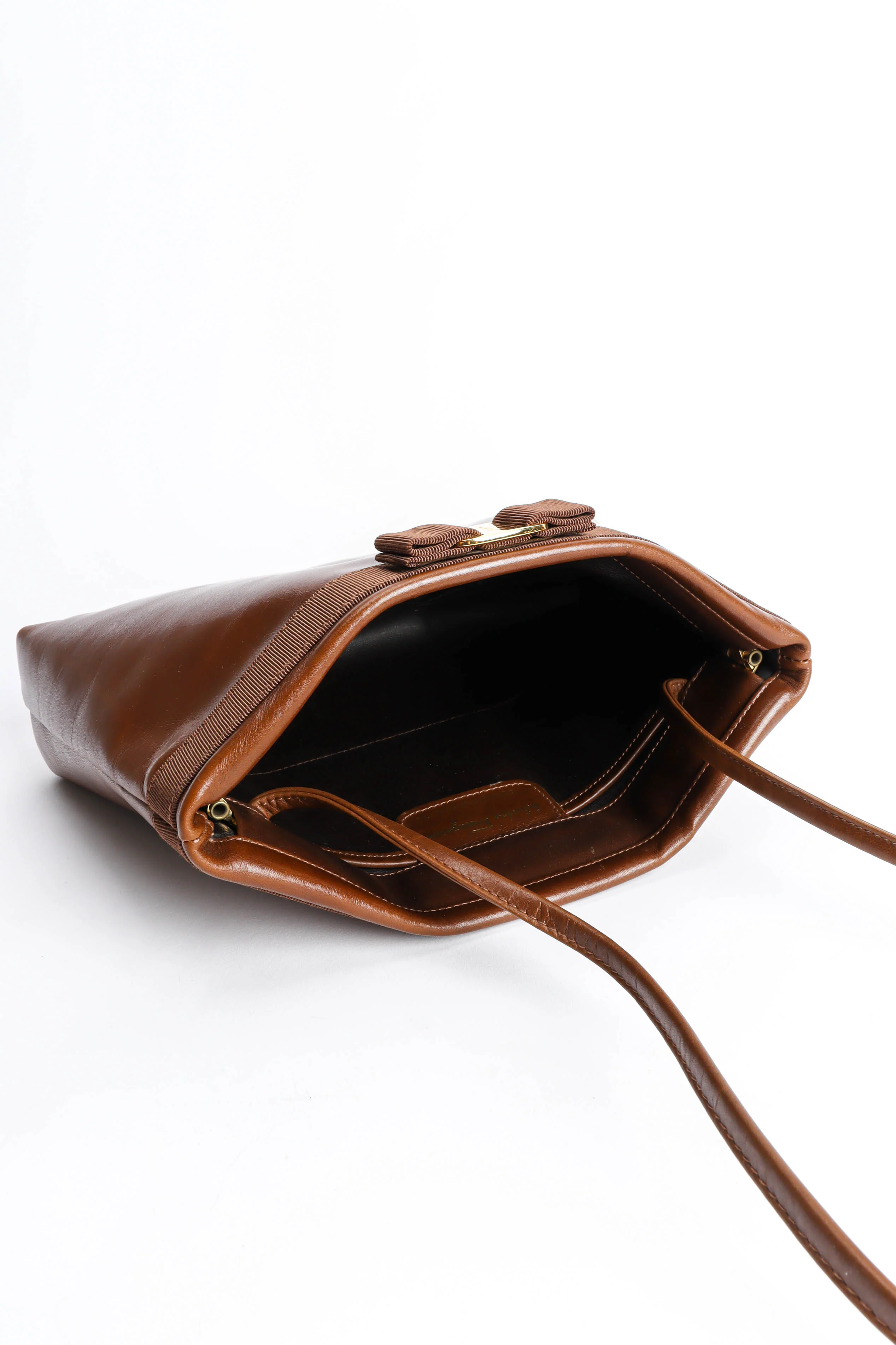 Leather Vagabond Pouch Bag - Image 12