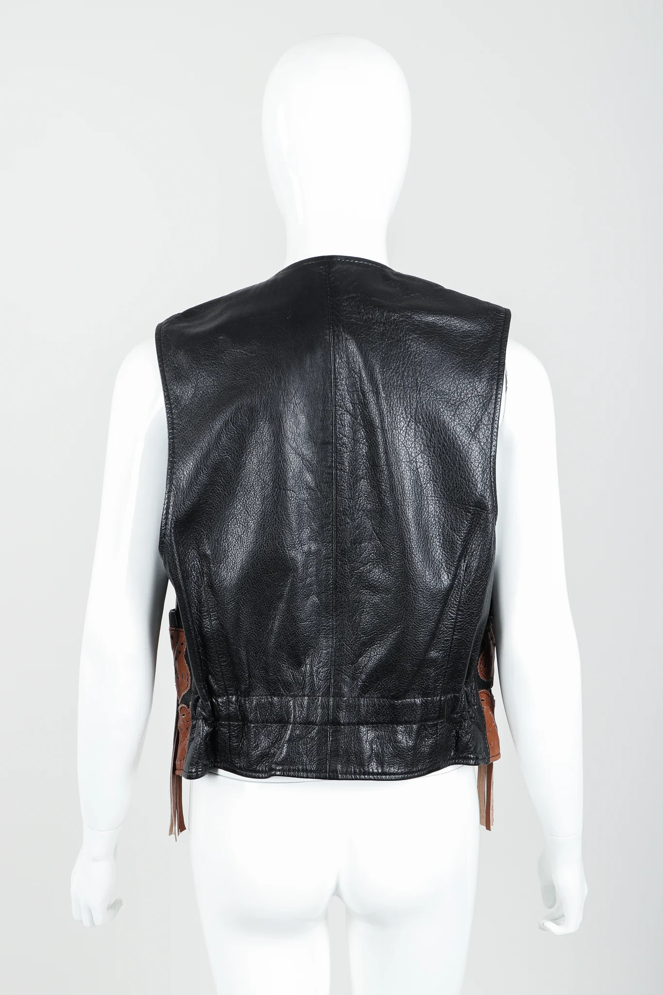 Leather Tassel Vest - Image 5