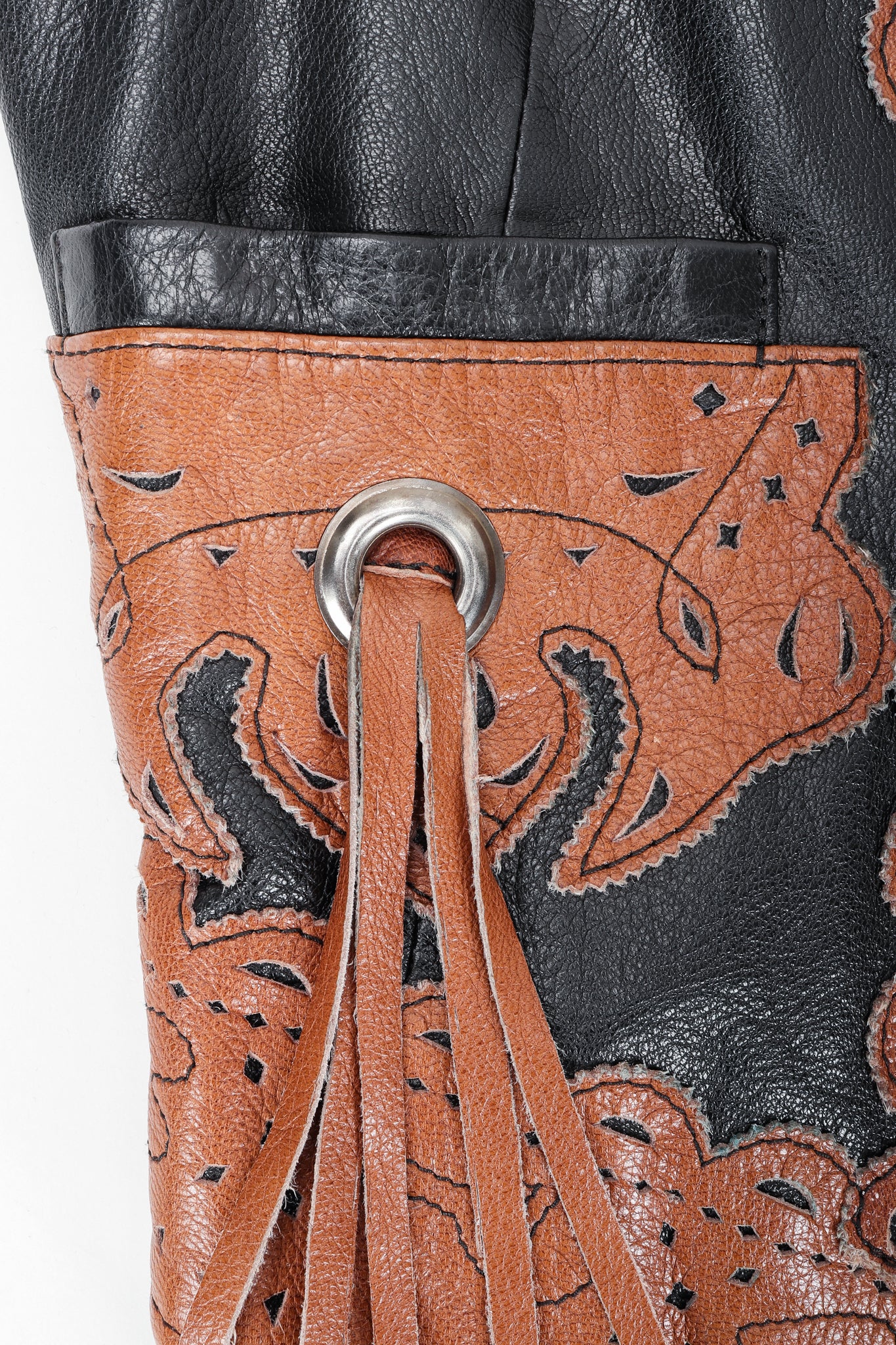 Leather Tassel Vest - Image 8
