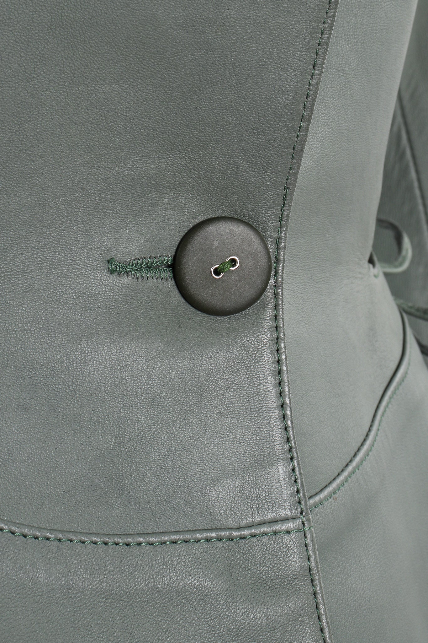 Leather Tie Peplum Jacket - Image 9