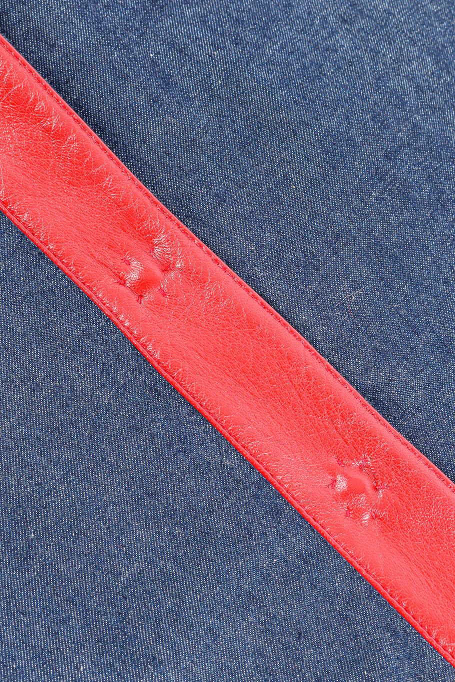Leather Trim Denim Jacket and Dress Set - Image 19