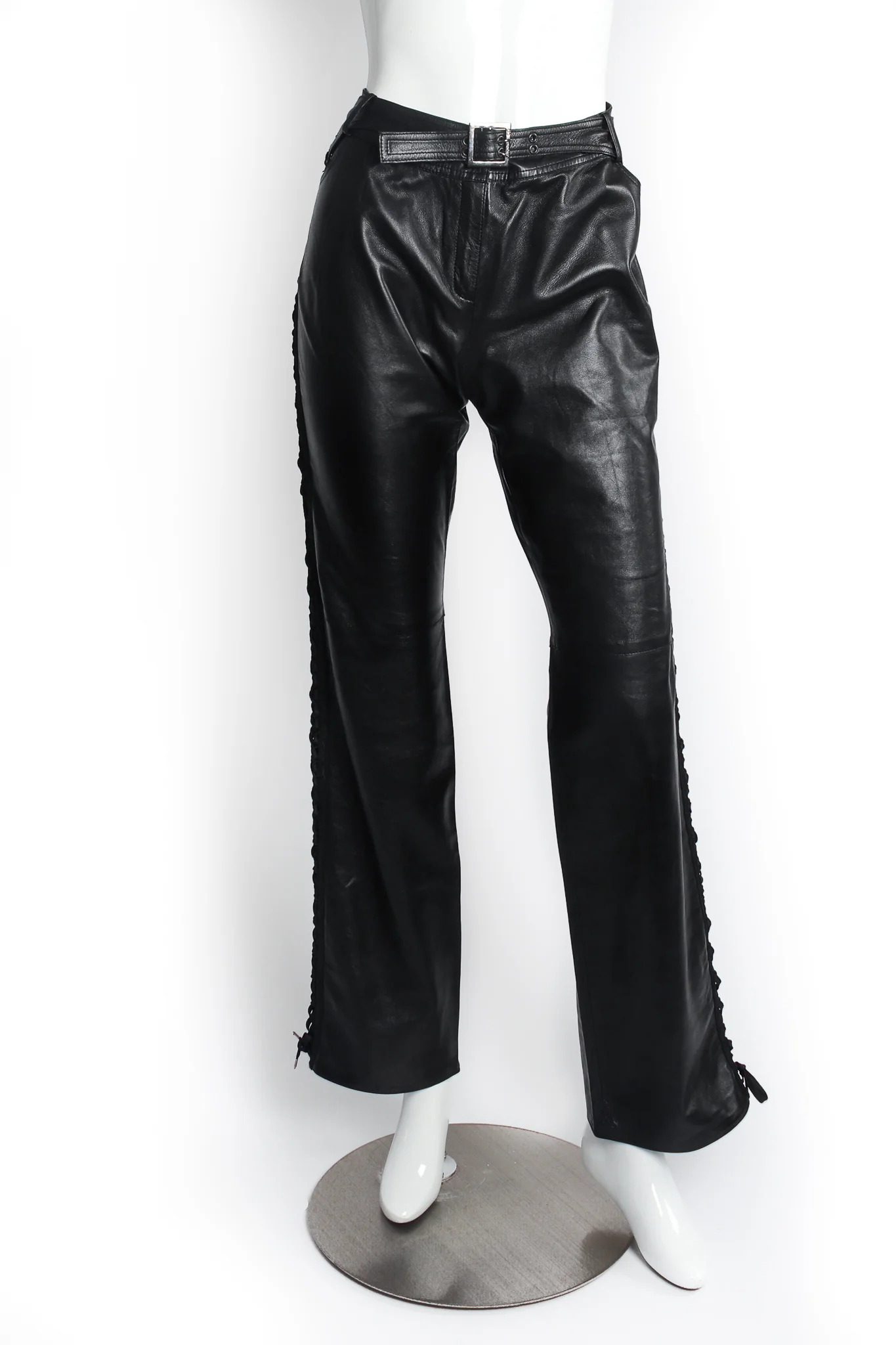 Leather Tuxedo Lace Plaque Pant - Image 2
