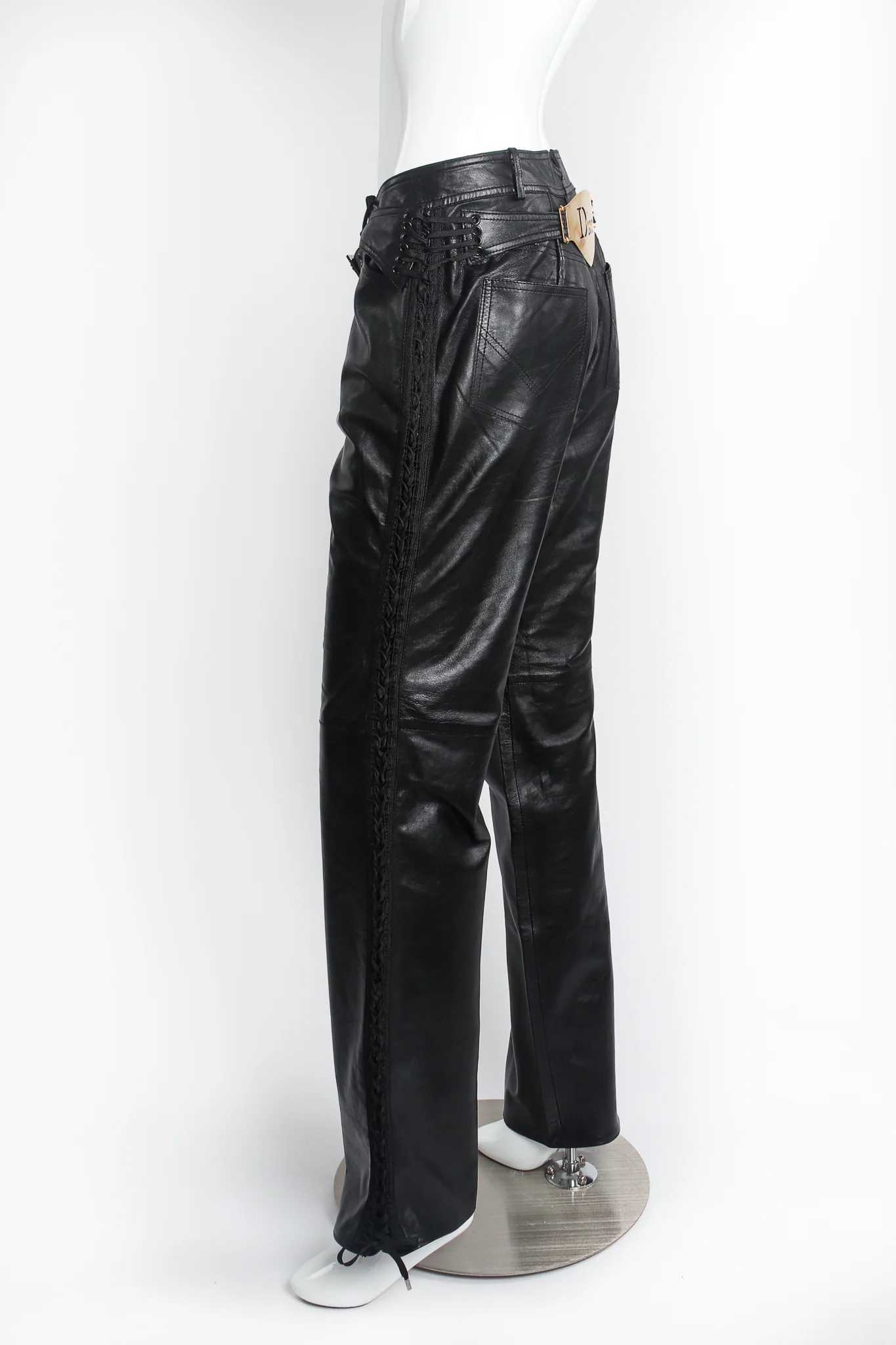 Leather Tuxedo Lace Plaque Pant - Image 6