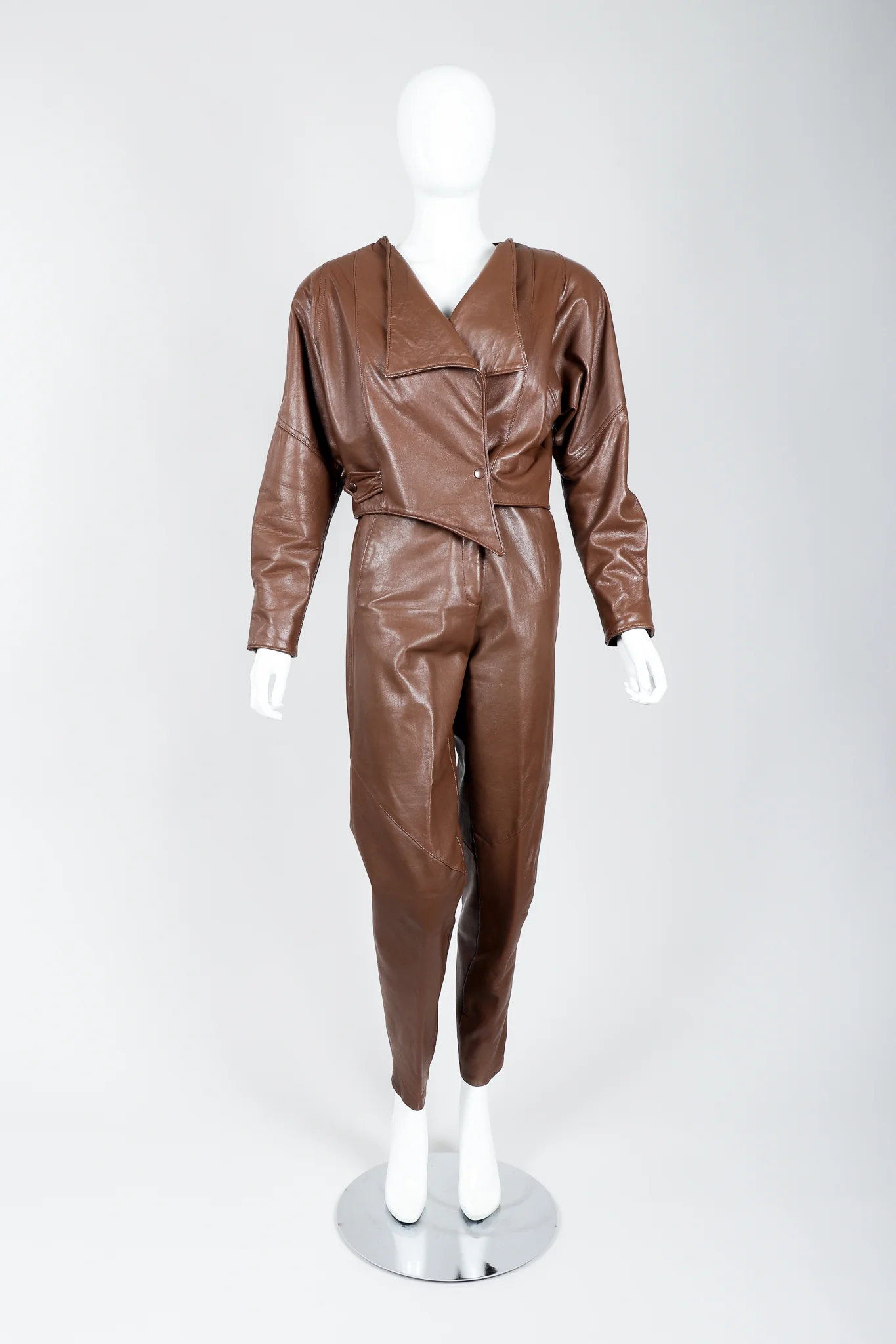 Leather Utility Jacket & Pant Set - Image 4