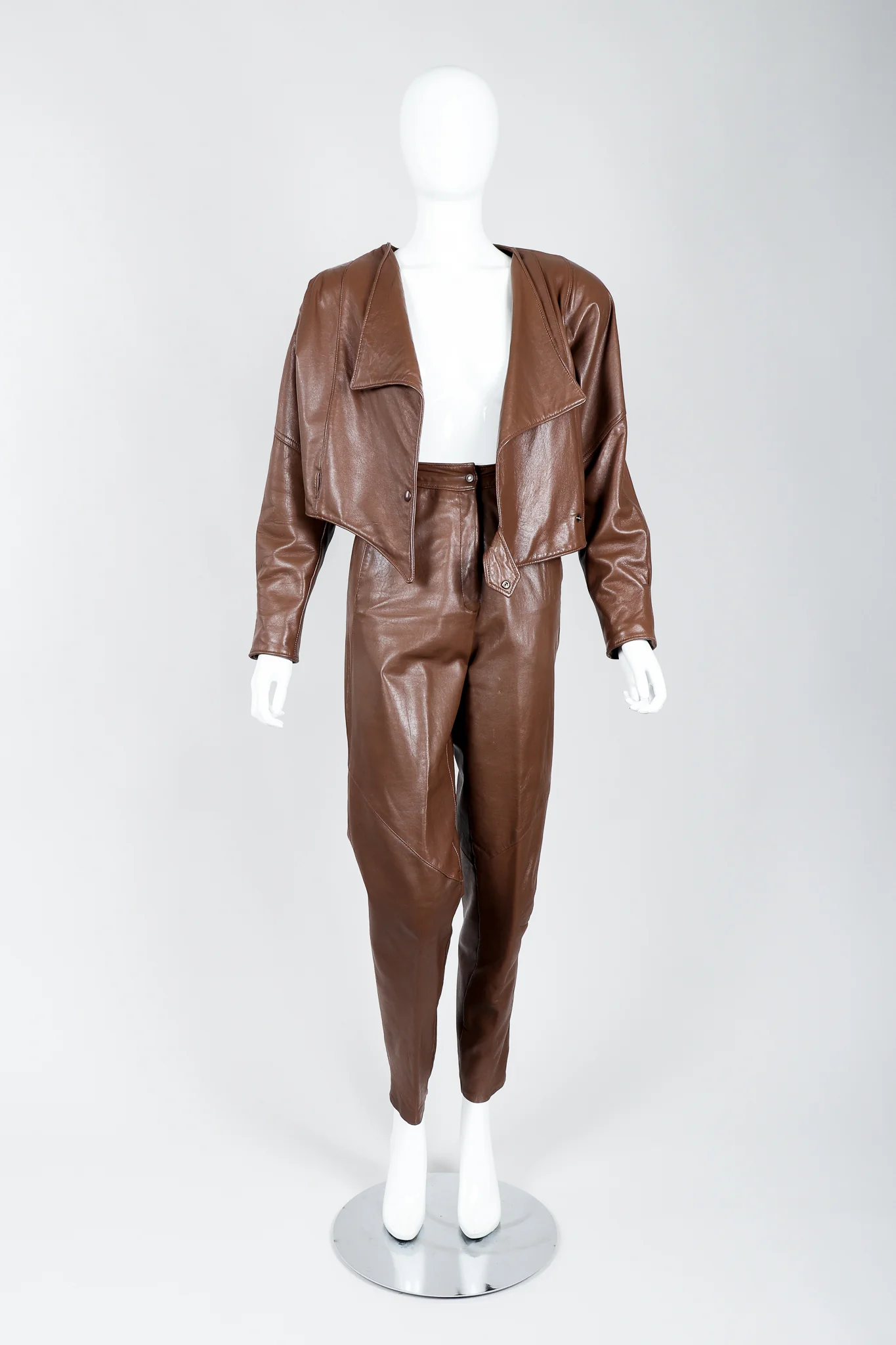 Leather Utility Jacket & Pant Set - Image 5