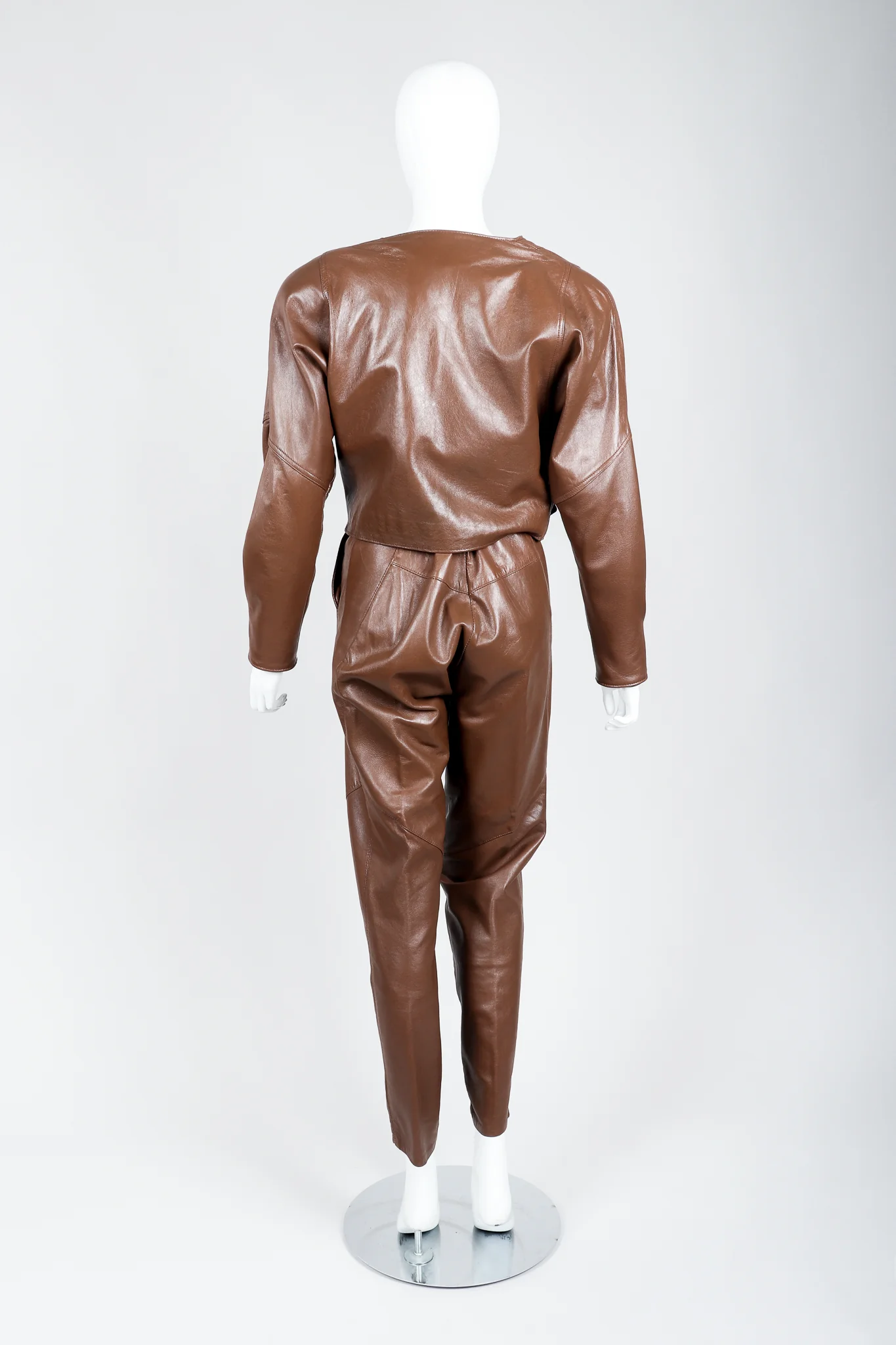 Leather Utility Jacket & Pant Set - Image 6
