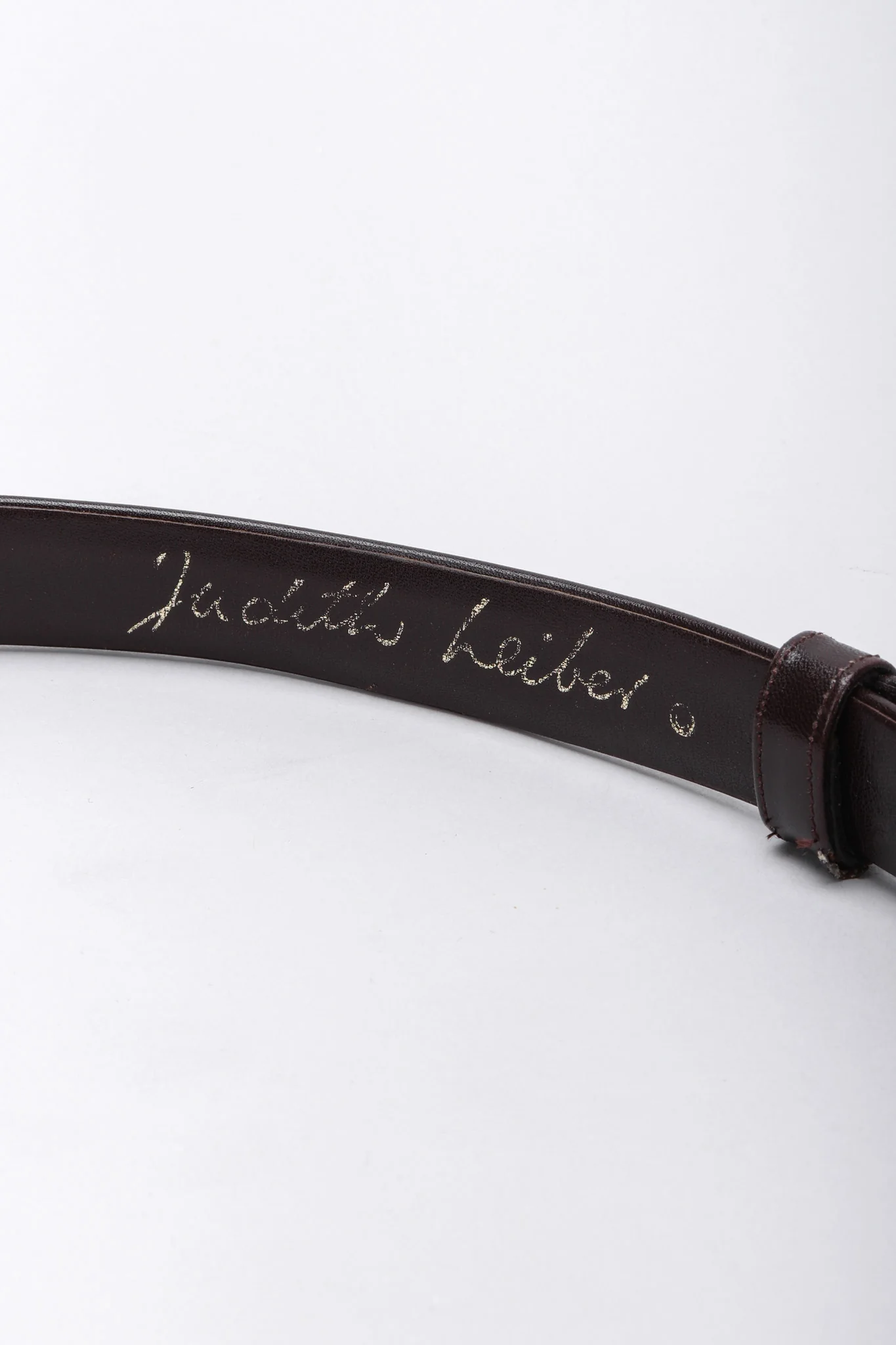 Leather V Shape Buckle Belt - Image 7