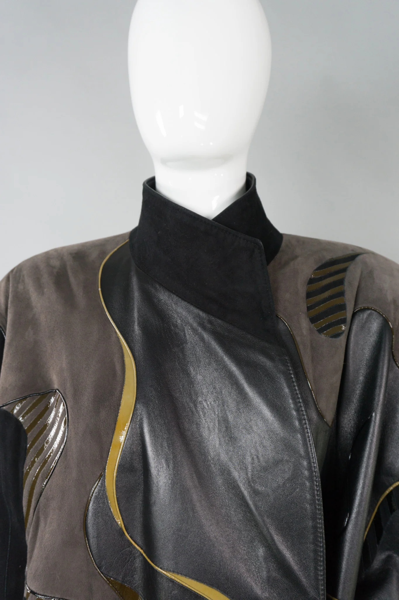 Leather Wrap Coat - Image 15