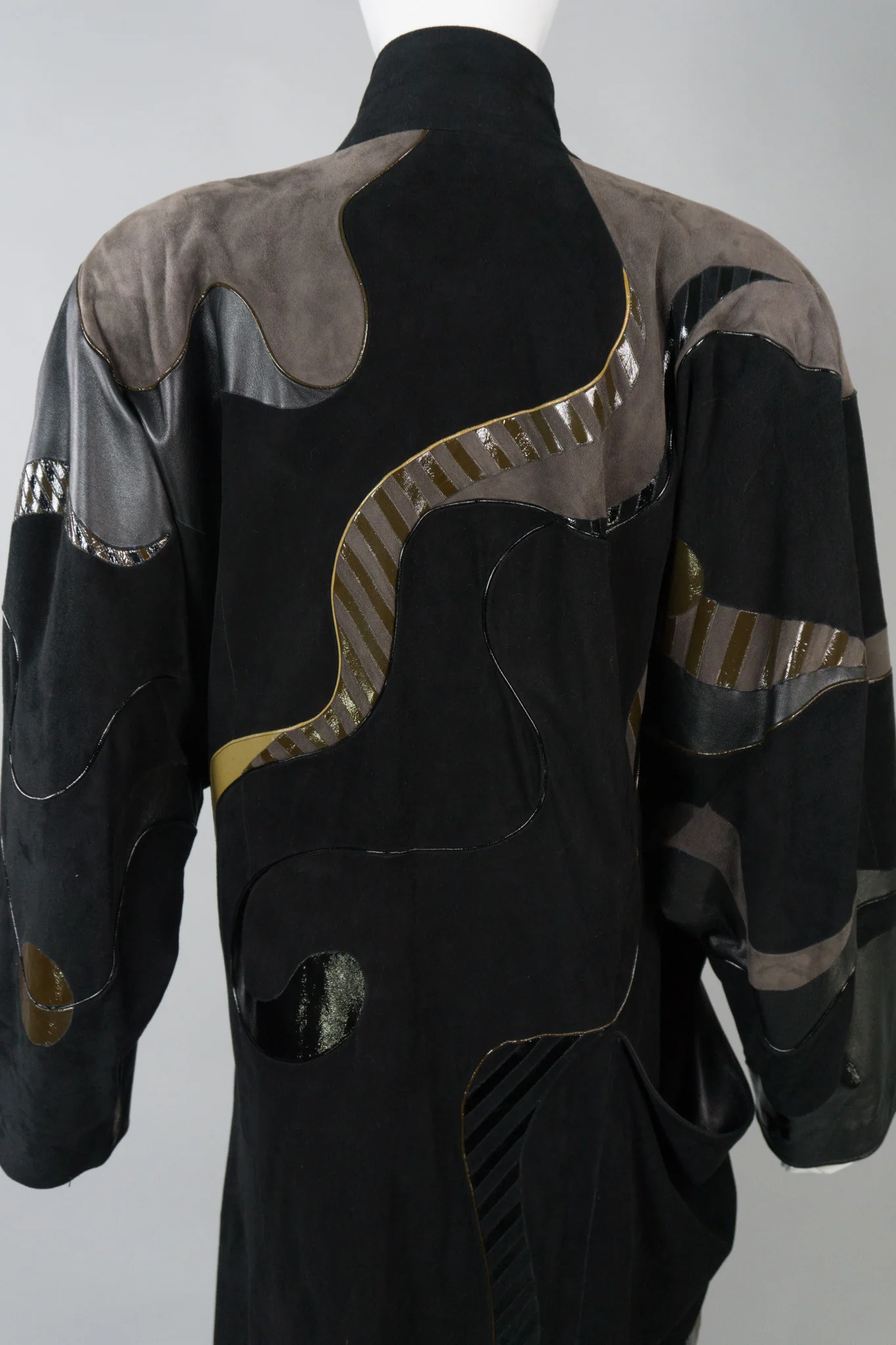 Leather Wrap Coat - Image 16