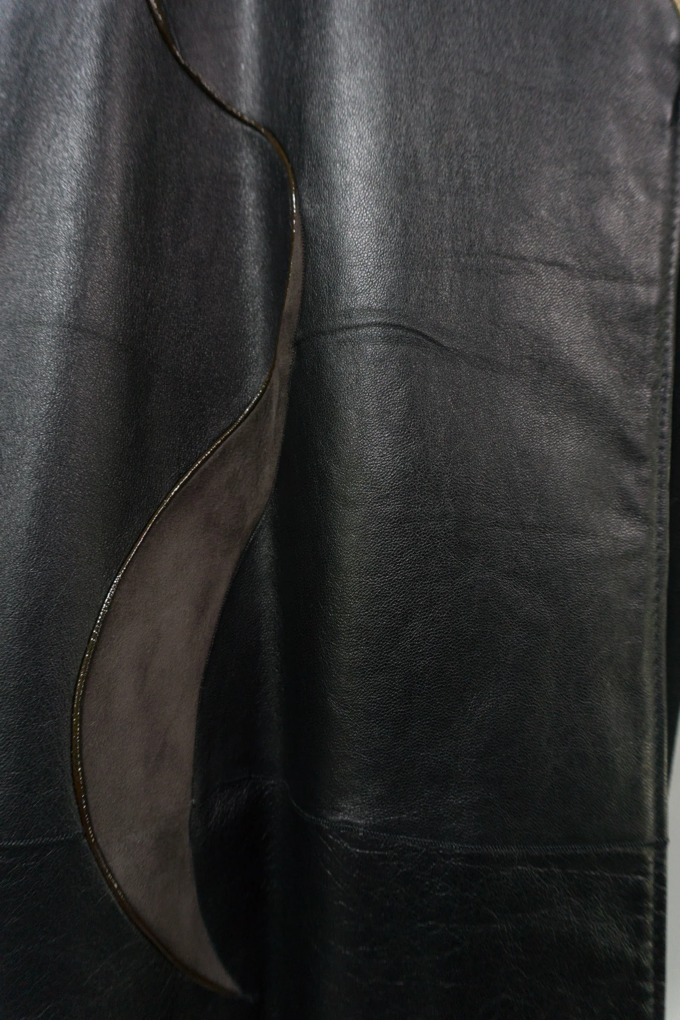 Leather Wrap Coat - Image 19