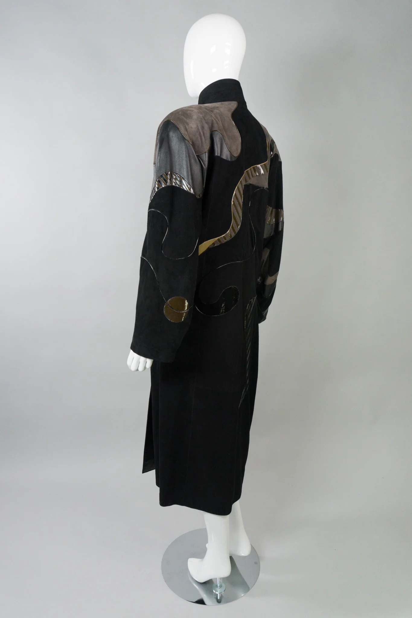 Leather Wrap Coat - Image 6