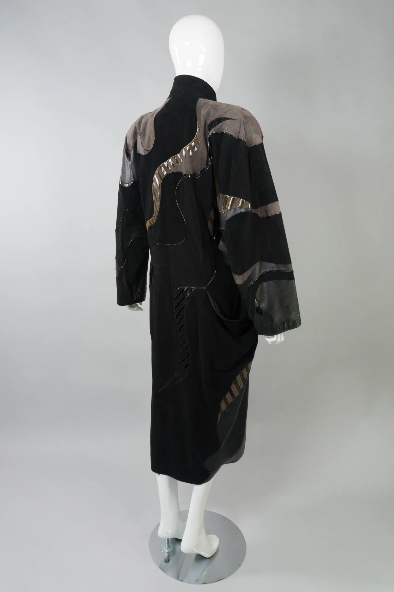 Leather Wrap Coat - Image 8