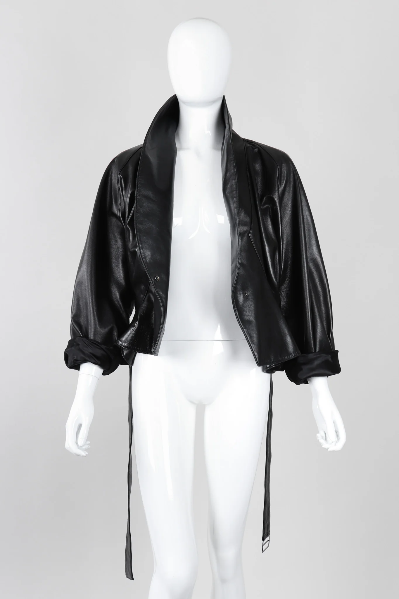 Leather Wrap Jacket - Image 11
