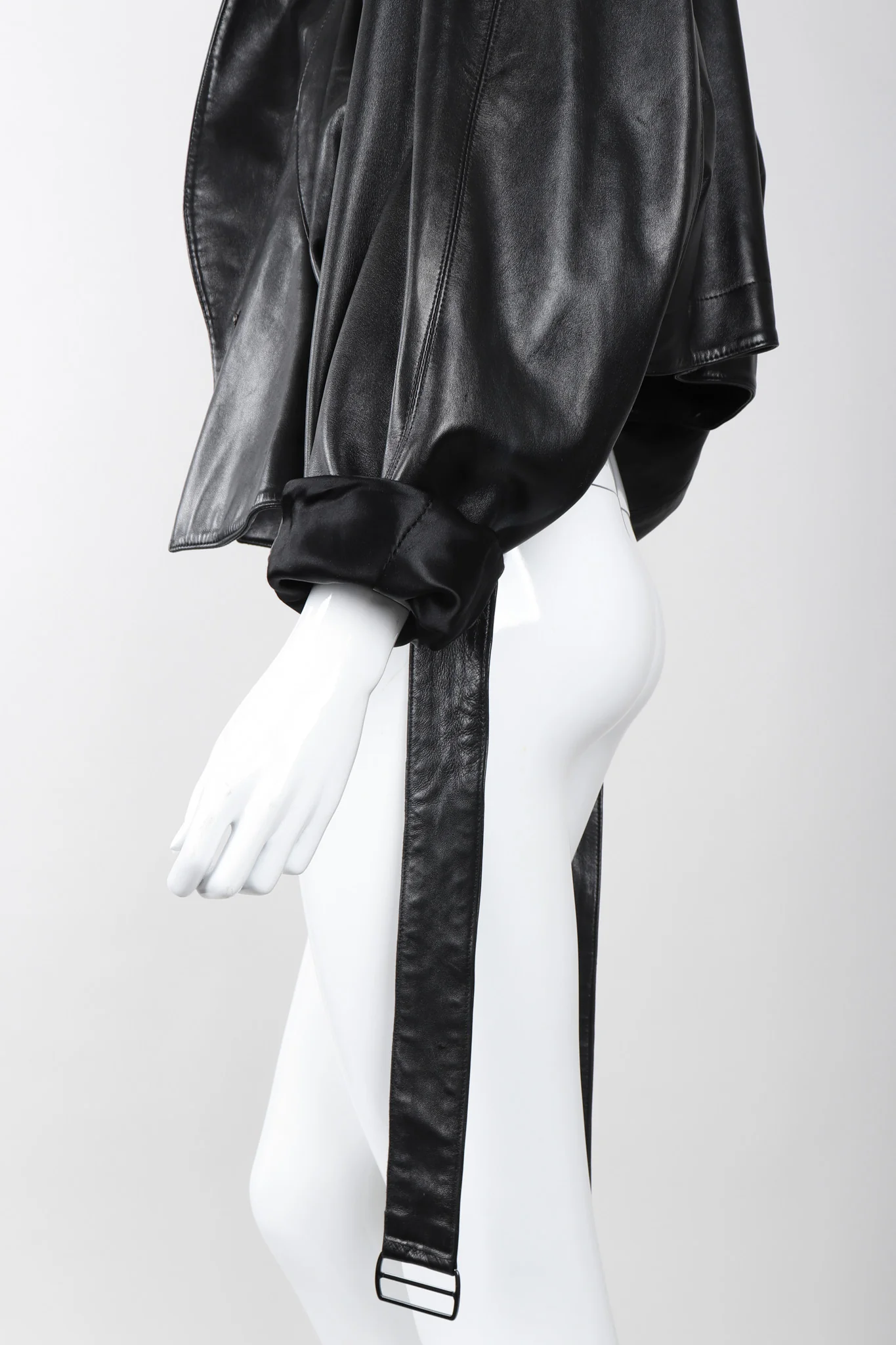Leather Wrap Jacket - Image 12
